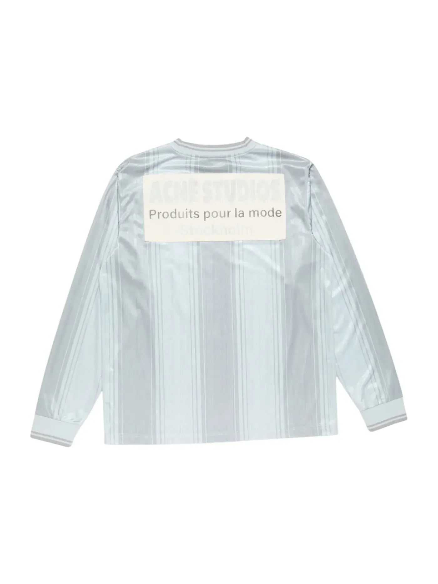Мужская футболка с принтом Jersey Acne Studios — изображение 2 из 2, серый