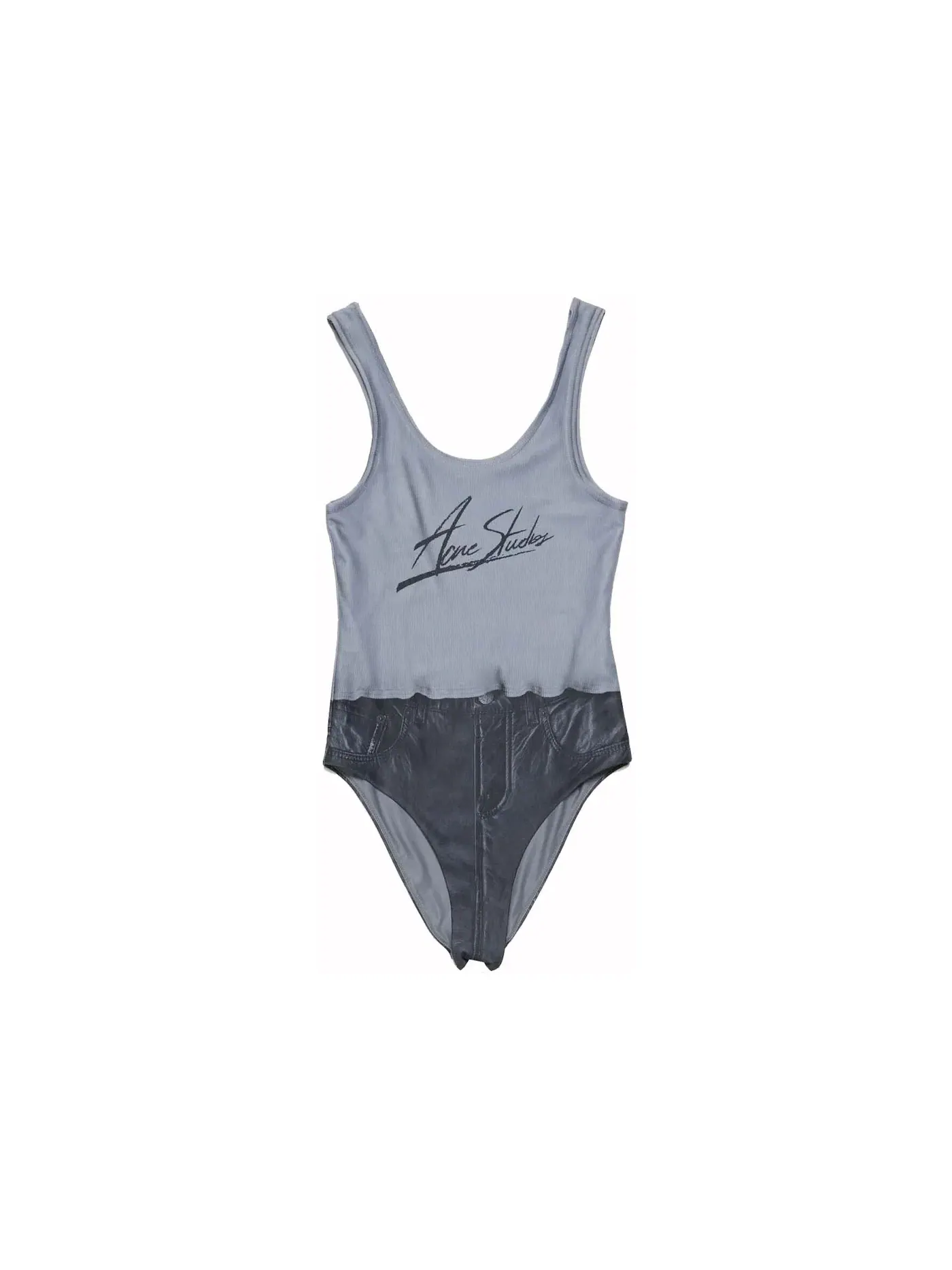 Женский купальник с принтом Swimsuit Acne Studios — изображение 1 из 1, черный мульти