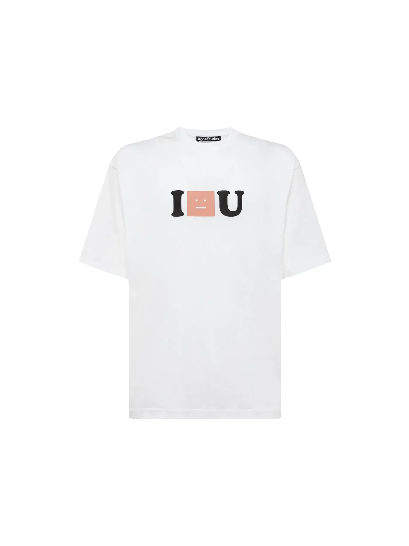 Мужская футболка с принтом Acne Studios T-Shirt — изображение 1 из 3, белый