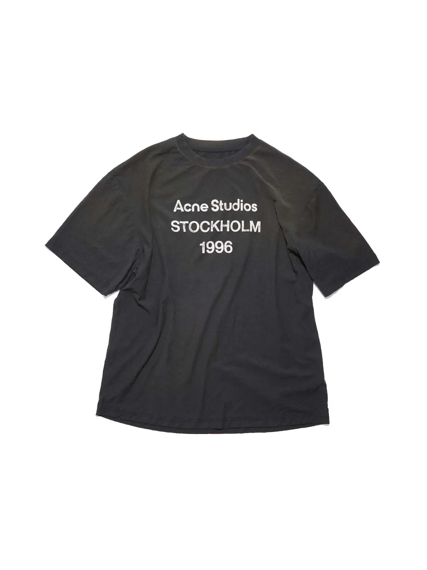 Футболка с принтом STOCKHOLM 1966 Acne Studios — изображение 1 из 1, черный