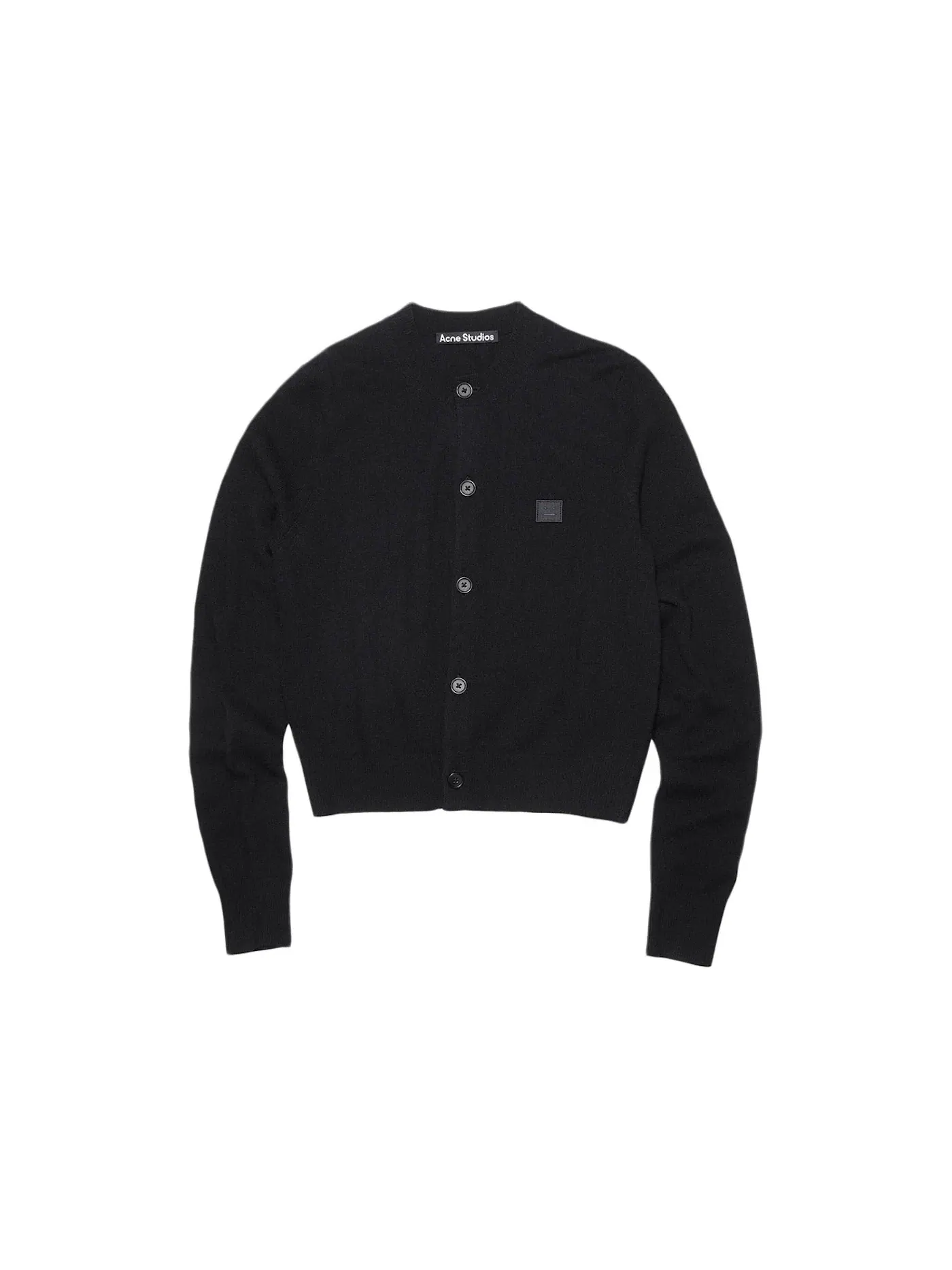 Мужской кардиган шерстяной Cardigan Acne Studios — изображение 1 из 1, черный