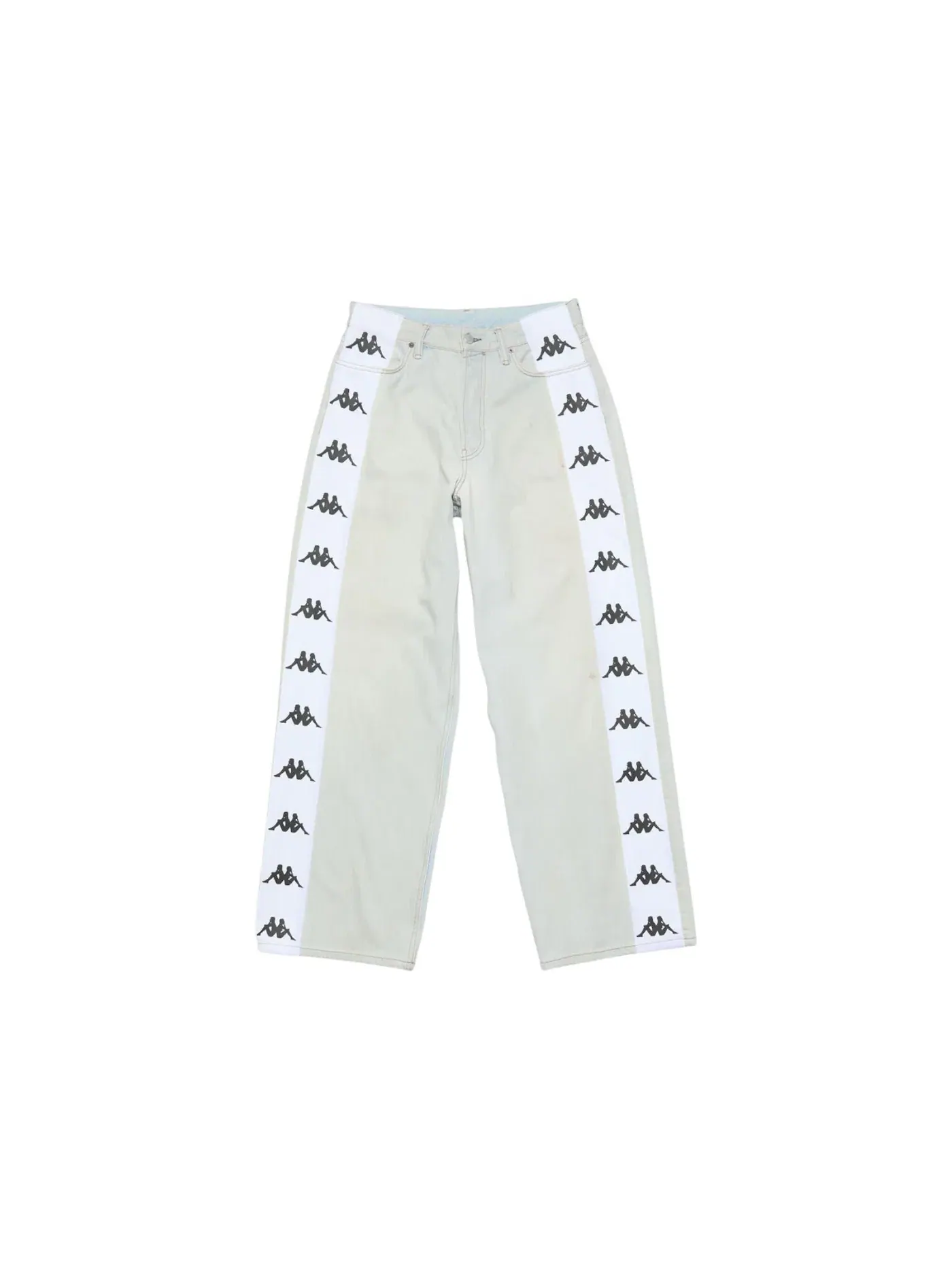Мужские джинсы свободного кроя Acne Studios x Kappa Baggy Fit 1981M — изображение 1 из 1, светлая стирка