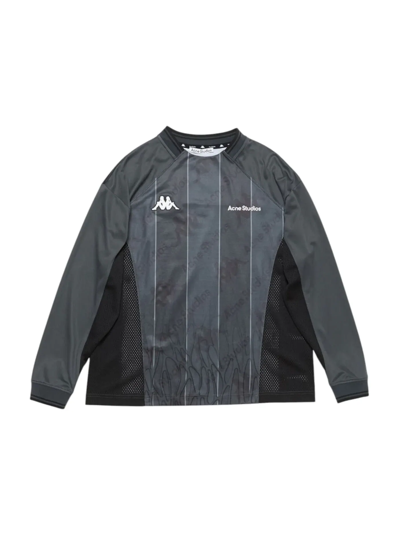 Мужская футболка с длинным рукавом Acne Studios x Kappa Logo Long Sleeve T-shirt — изображение 1 из 1, черный