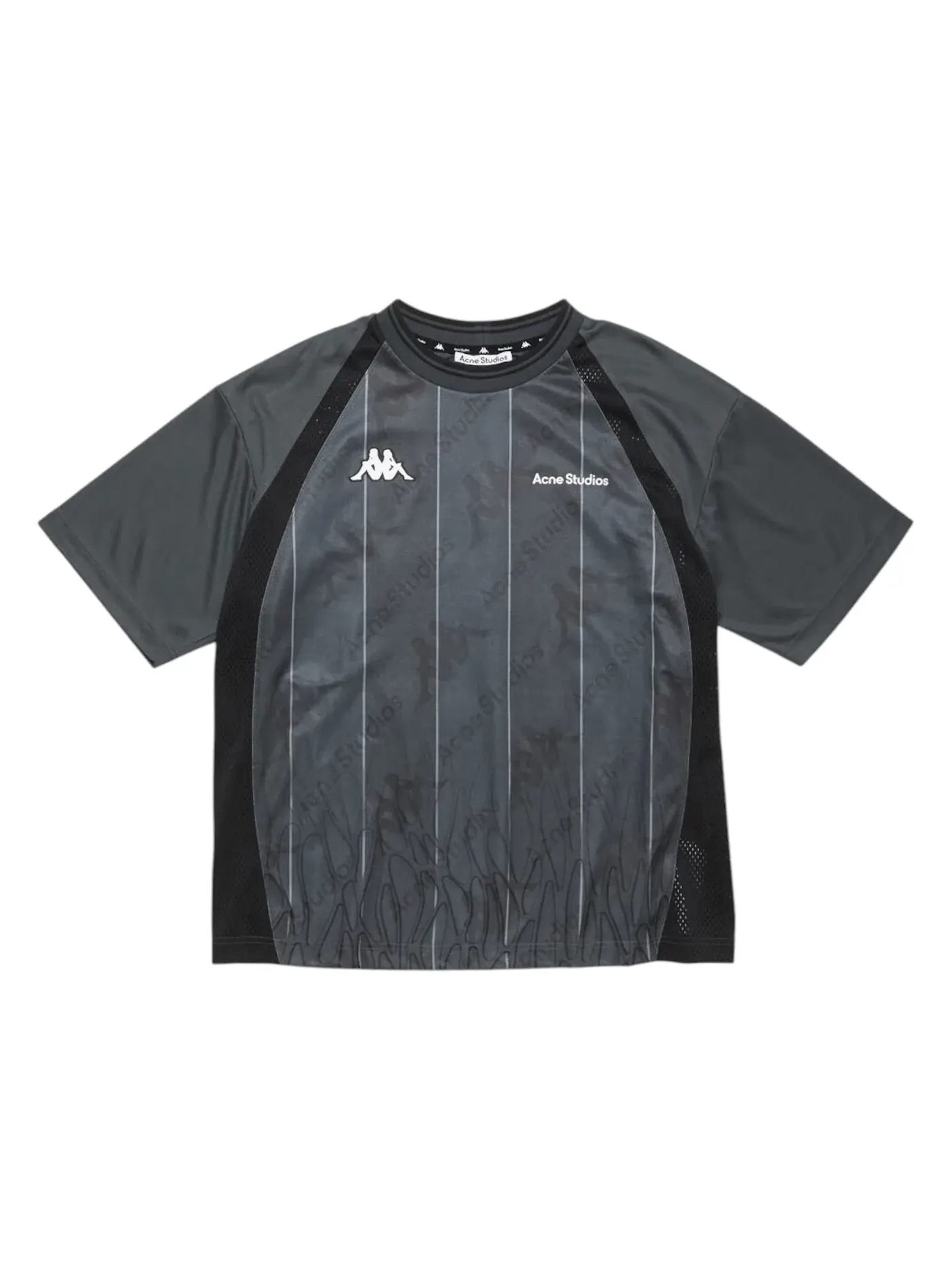 Мужская футболка с длинным рукавом Acne Studios x Kappa Logo T-shirt — изображение 1 из 1, черный