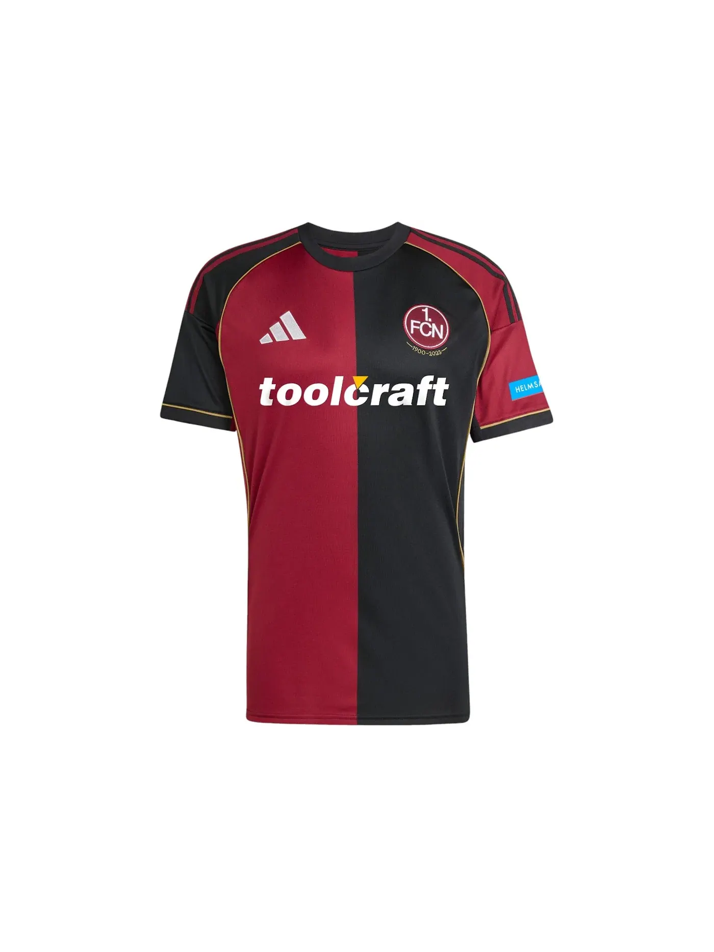 Мужская футбольная джерси с длинным рукавом Jersey Adidas — изображение 1 из 1, бордовый черный