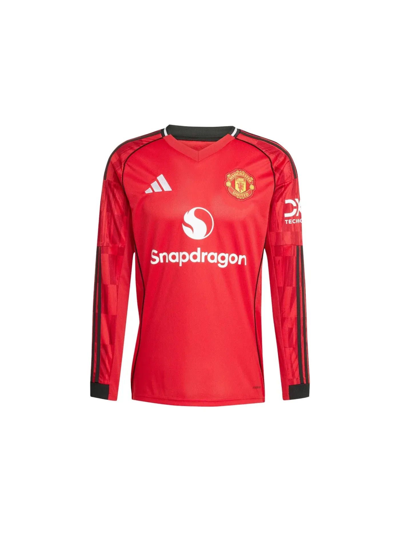 Мужская футбольная футболка с длинным рукавом Adidas Jersey — изображение 1 из 1, красный