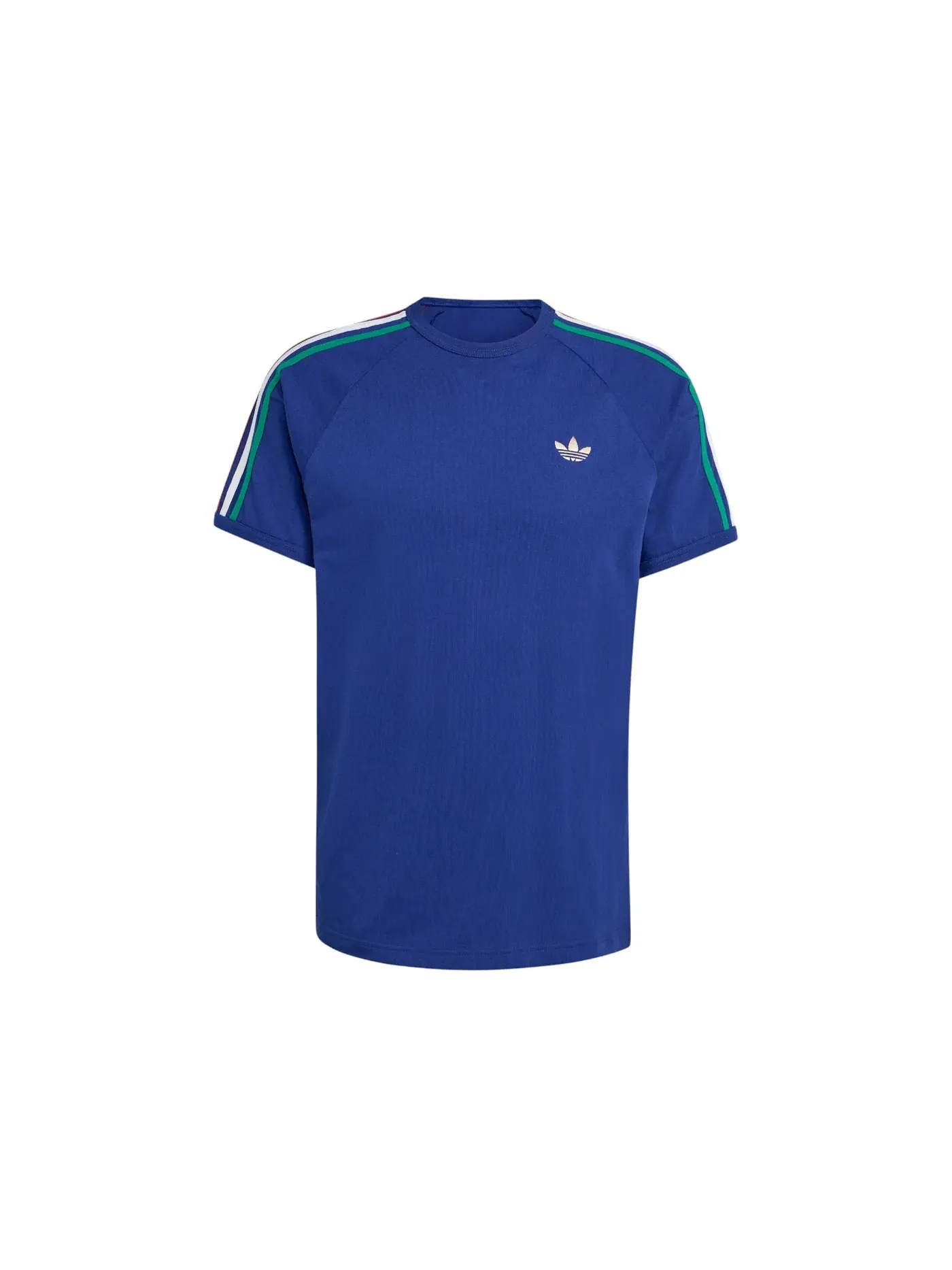 Мужская футболка с принтом T-Shirt Adidas — изображение 1 из 1, синий зеленый белый