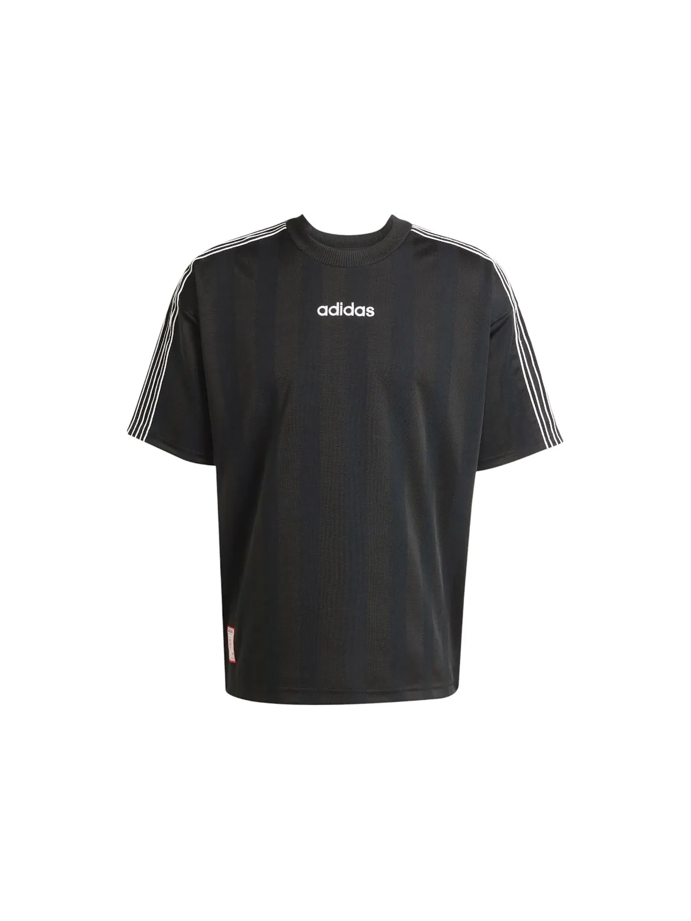 Мужская футболка с принтом Stripe Jersey Adidas — изображение 1 из 1, черный