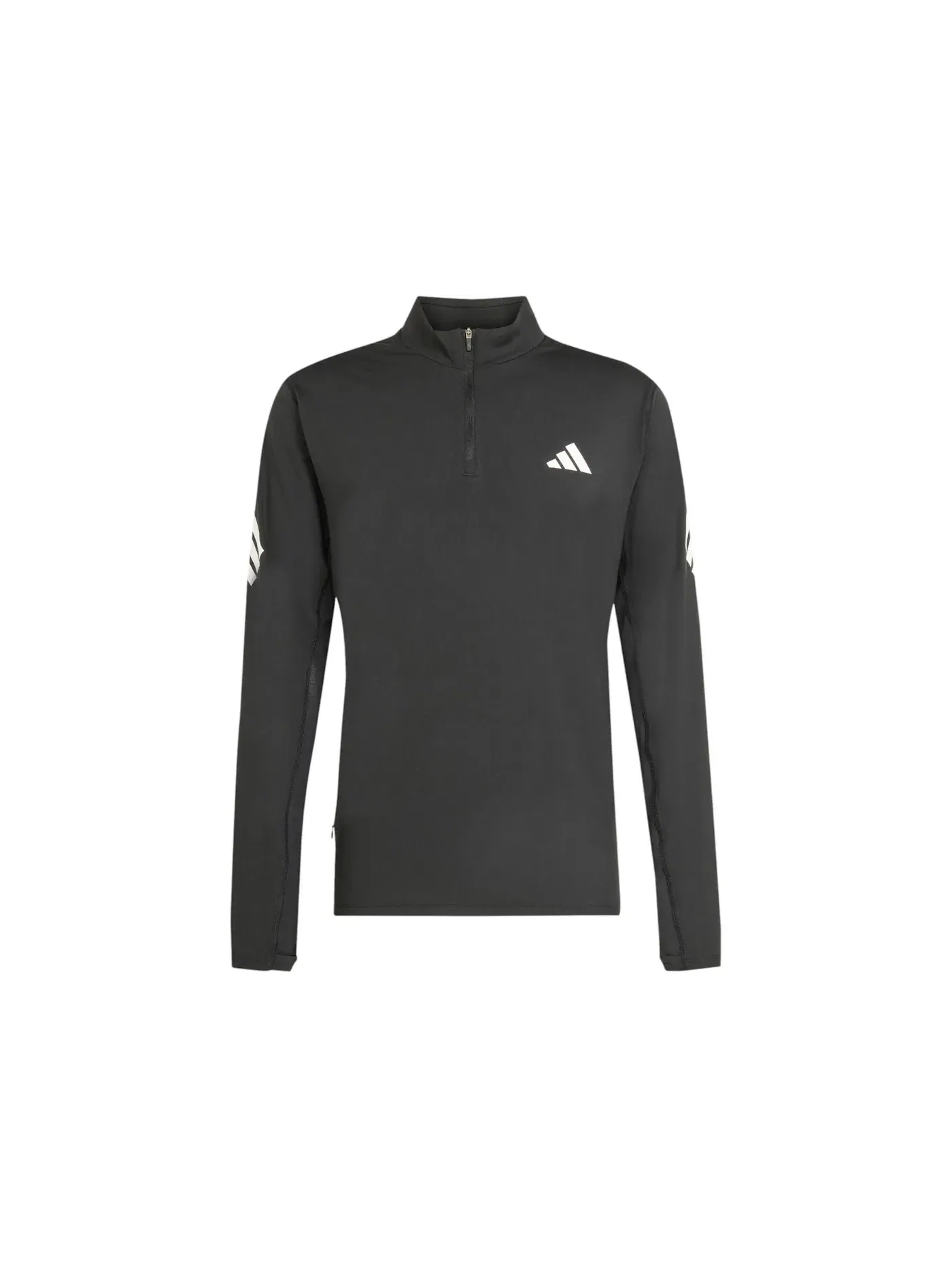 Мужская футболка с длинным рукавом Adidas Adi365 Iconic 1/Zip Top — изображение 1 из 1, черный