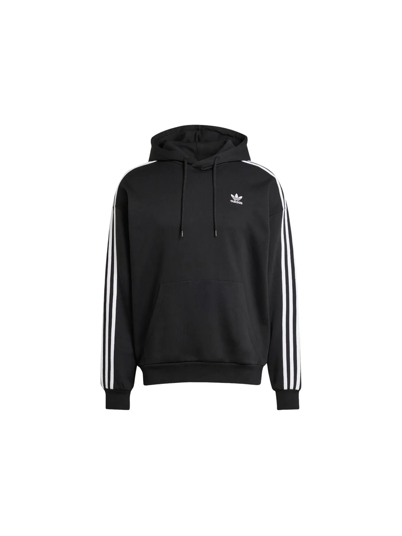 Мужской свободный худи с капюшоном Adidas — изображение 1 из 1, черный