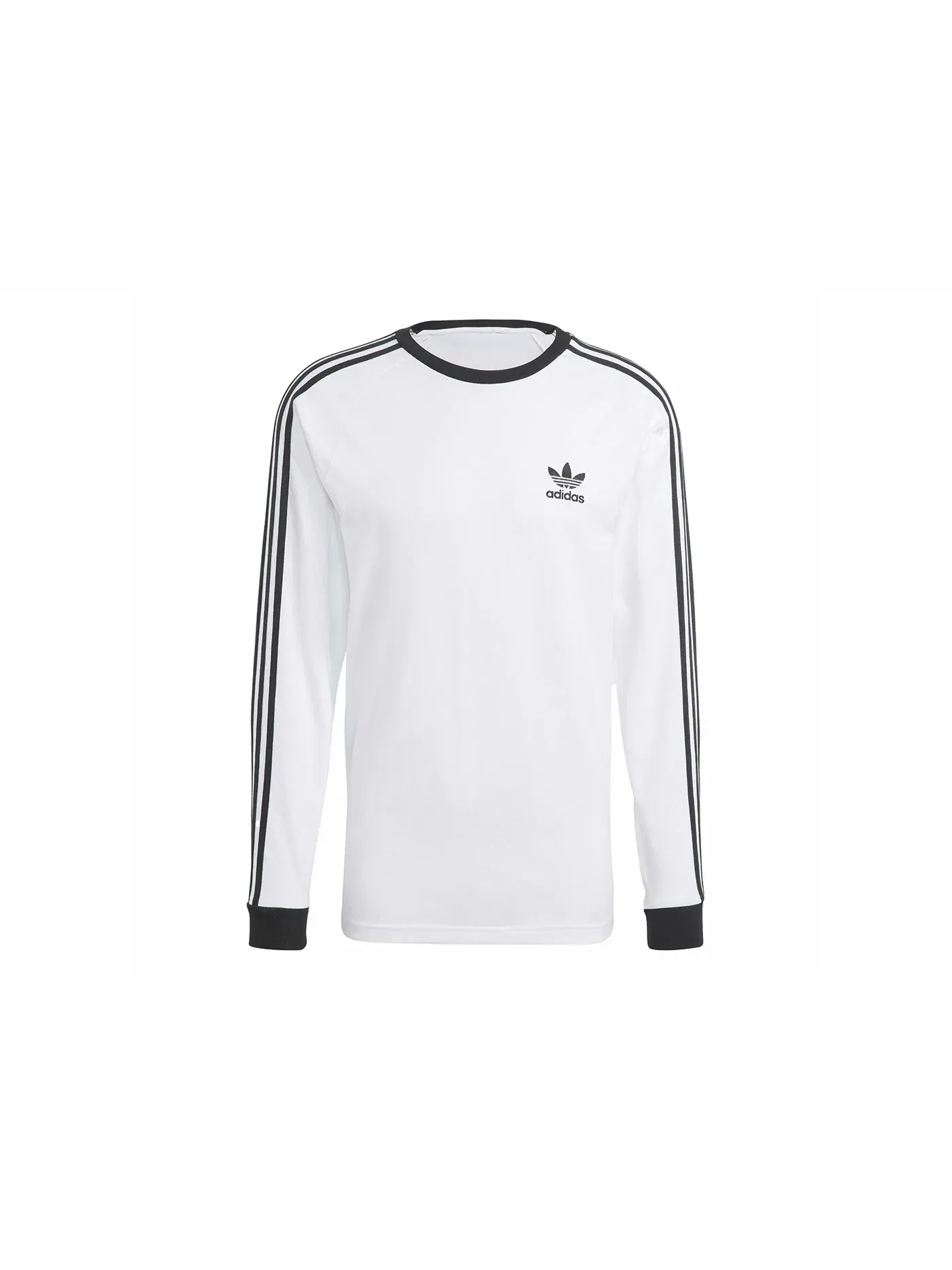 Мужская футболка с длинным рукавом Adicolor Classics 3-Stripes Adidas — изображение 1 из 1, белый