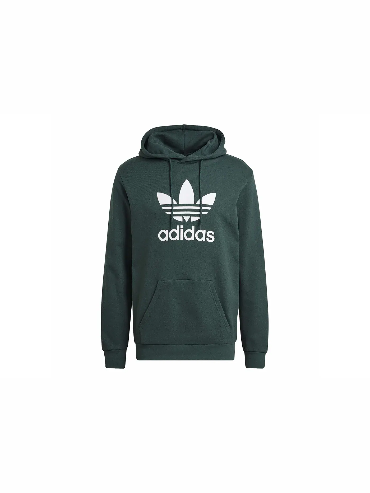Мужская худи с длинным рукавом Adidas Adicolor Classics Trefoil — изображение 1 из 1, зеленый