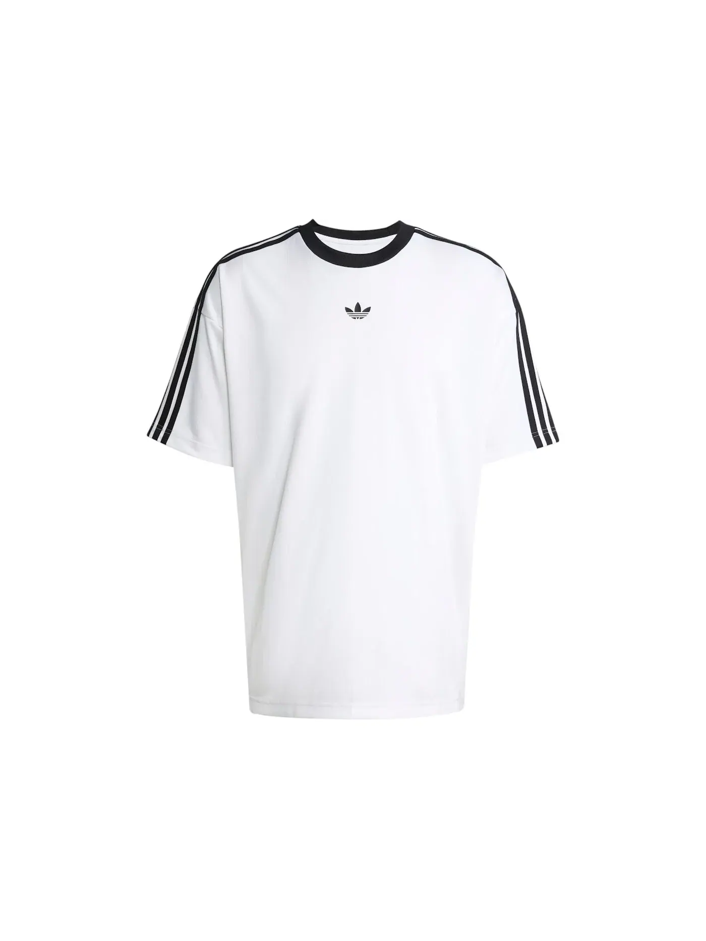 Мужская футболка с жаккардовым узором Jersey Adidas — изображение 1 из 1, белый черный