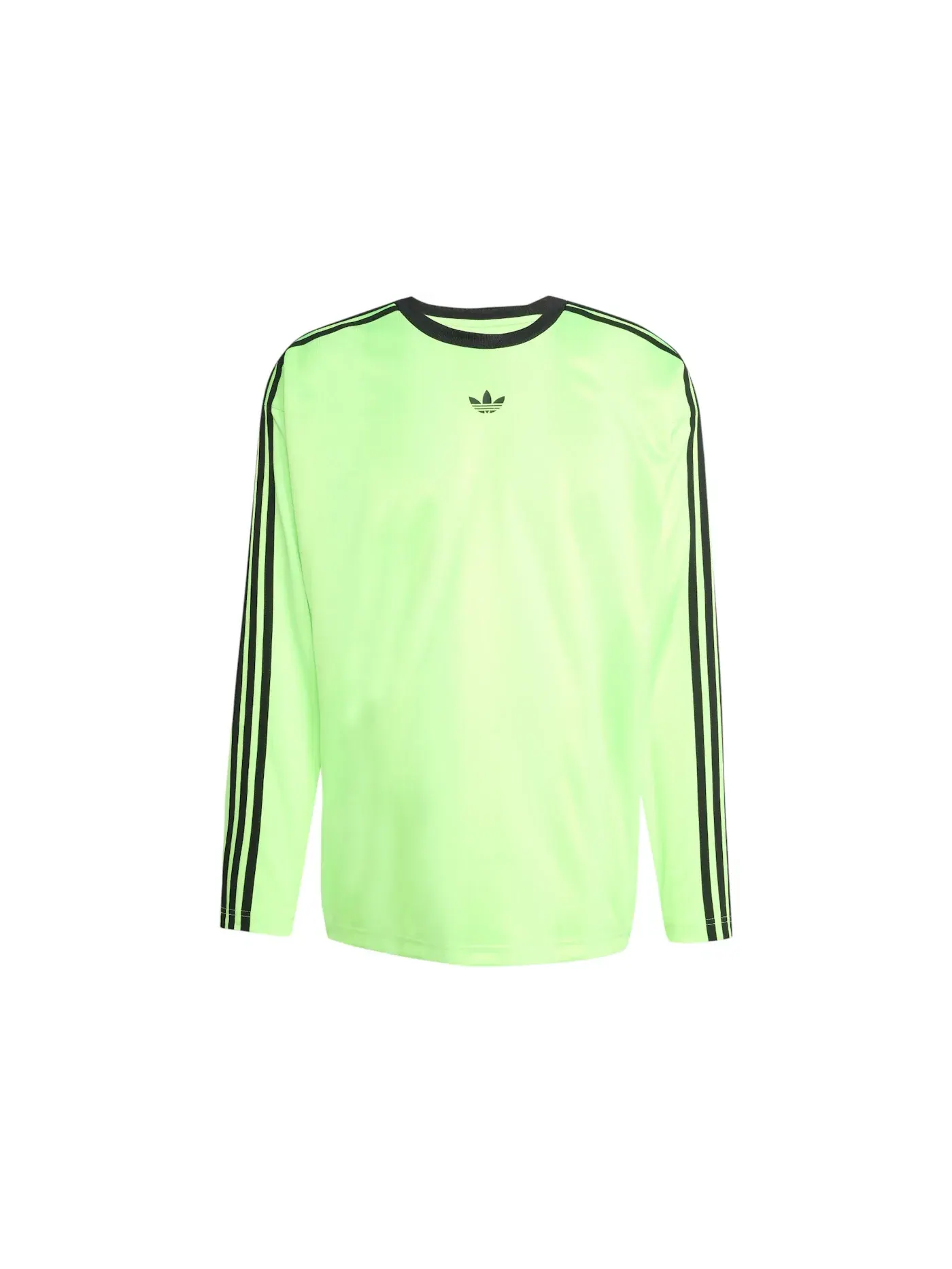 Мужская футболка с длинным рукавом с принтом Jersey Adidas — изображение 1 из 1, зеленый черный