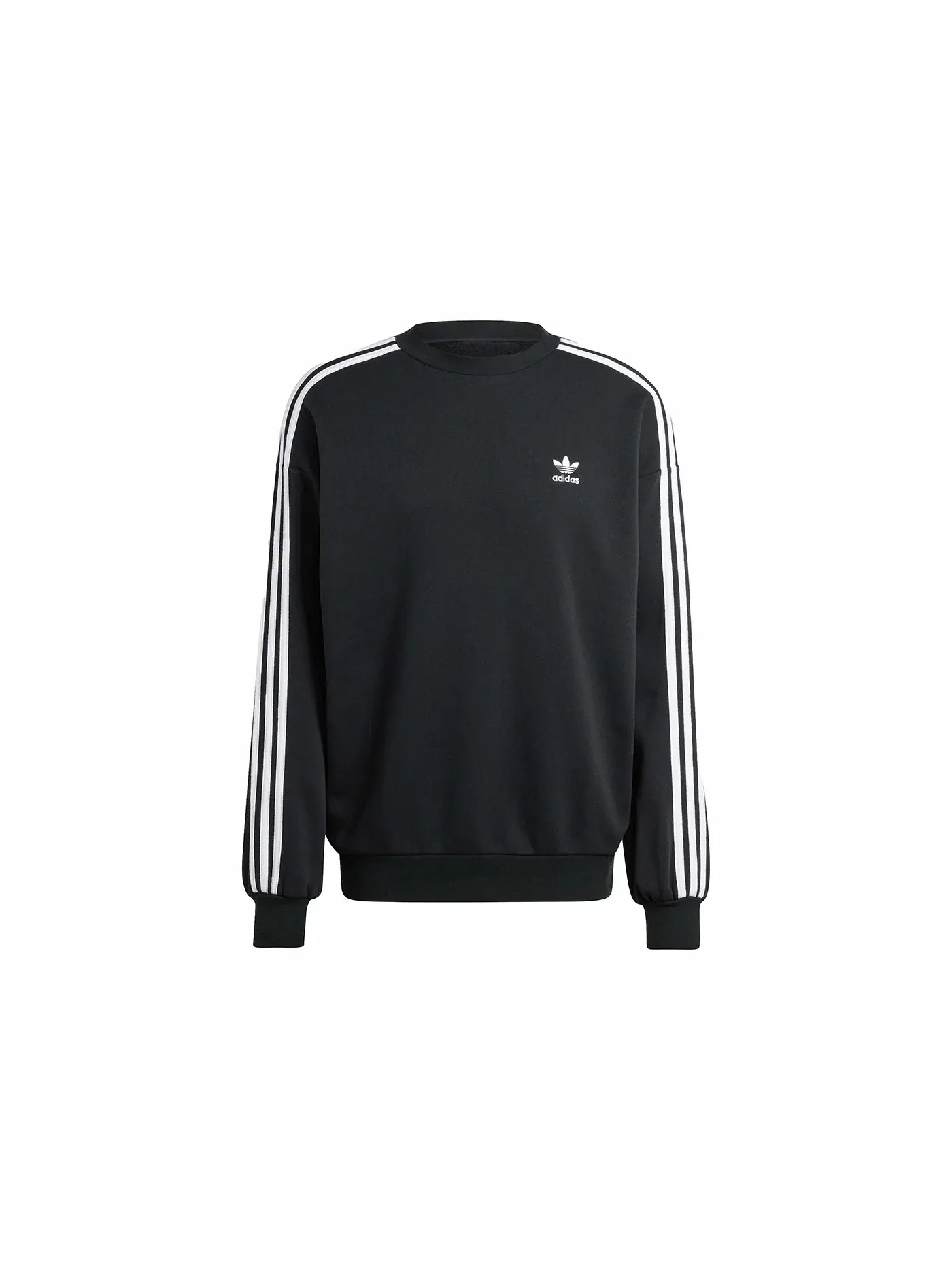 Мужской свитшот оверсайз с длинным рукавом Adidas — изображение 1 из 1, черный