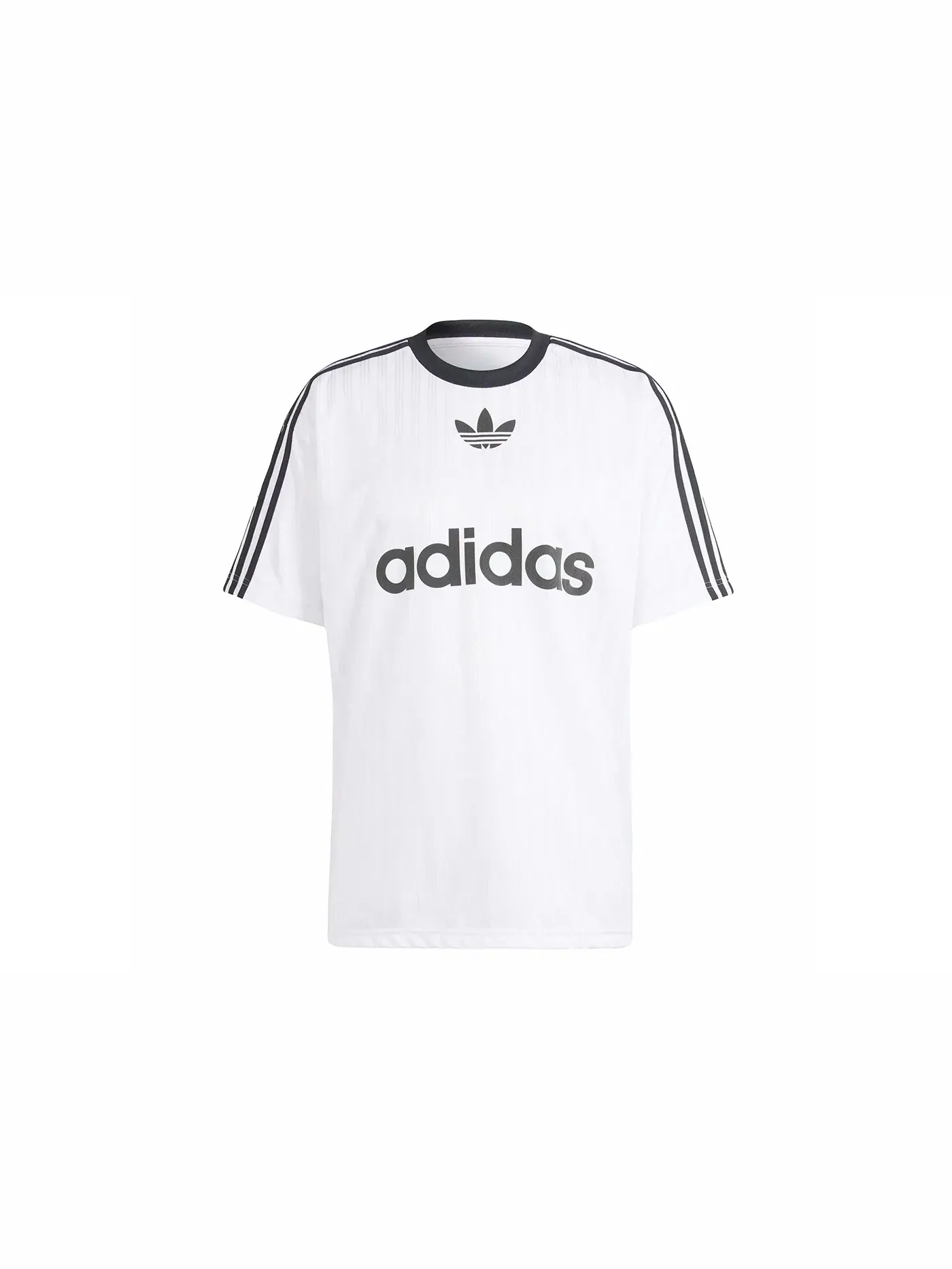 Мужская футболка с принтом Tee Adidas — изображение 1 из 1, белый/черный