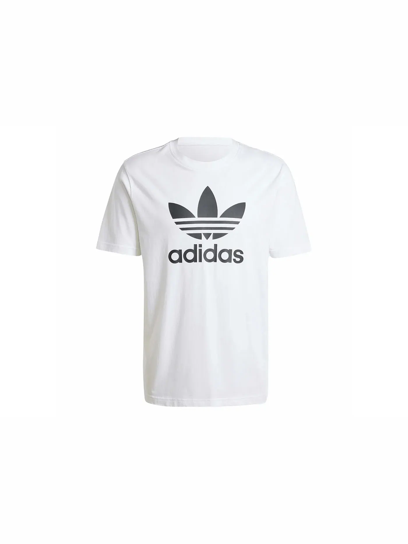 Мужская футболка с принтом Trefoil Adidas — изображение 1 из 1, белый