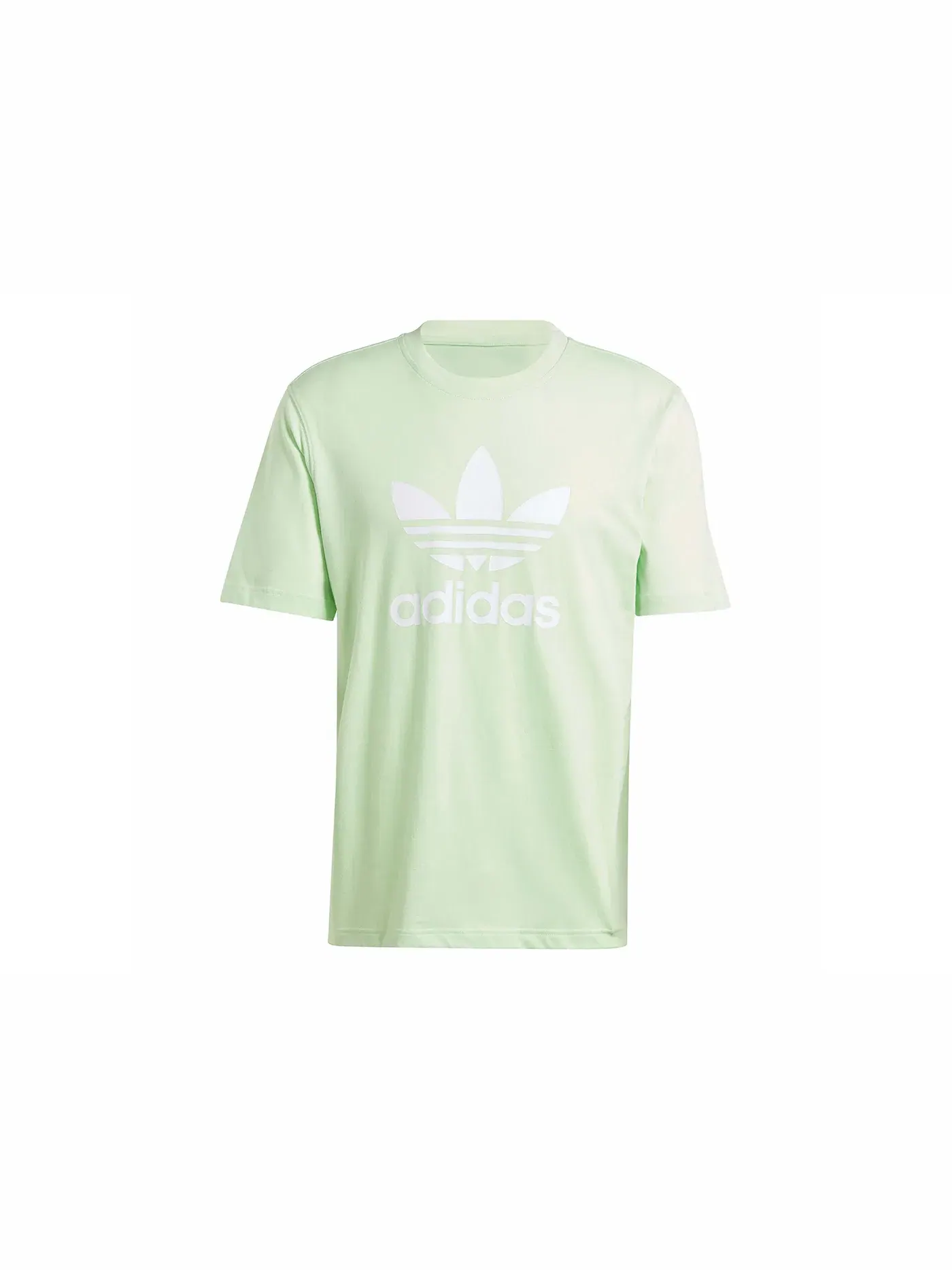 Мужская футболка с принтом Adidas Adicolor Trefoil Tee — изображение 1 из 1, зеленый