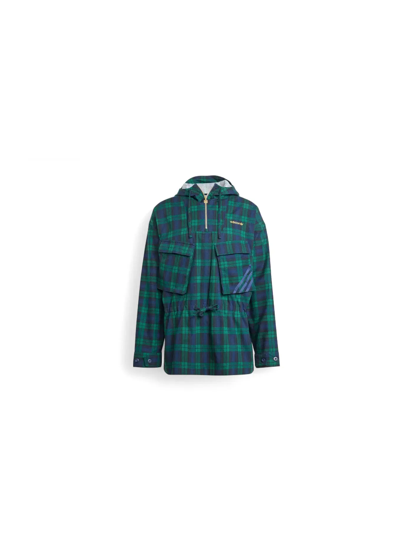 Мужская ветровка с длинным рукавом Adidas Windbreaker — изображение 1 из 1, индиго/зеленый