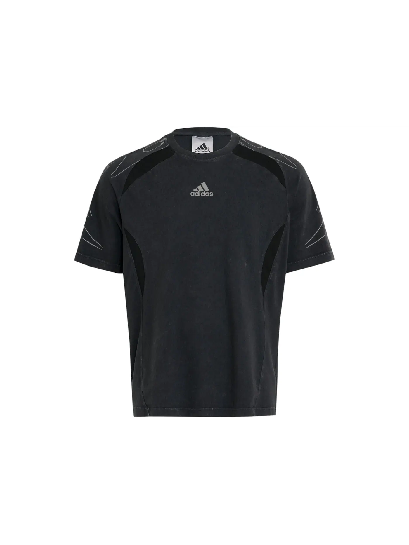 Мужская футболка с принтом Adilenium Teamgeist Adidas — изображение 1 из 1, черный