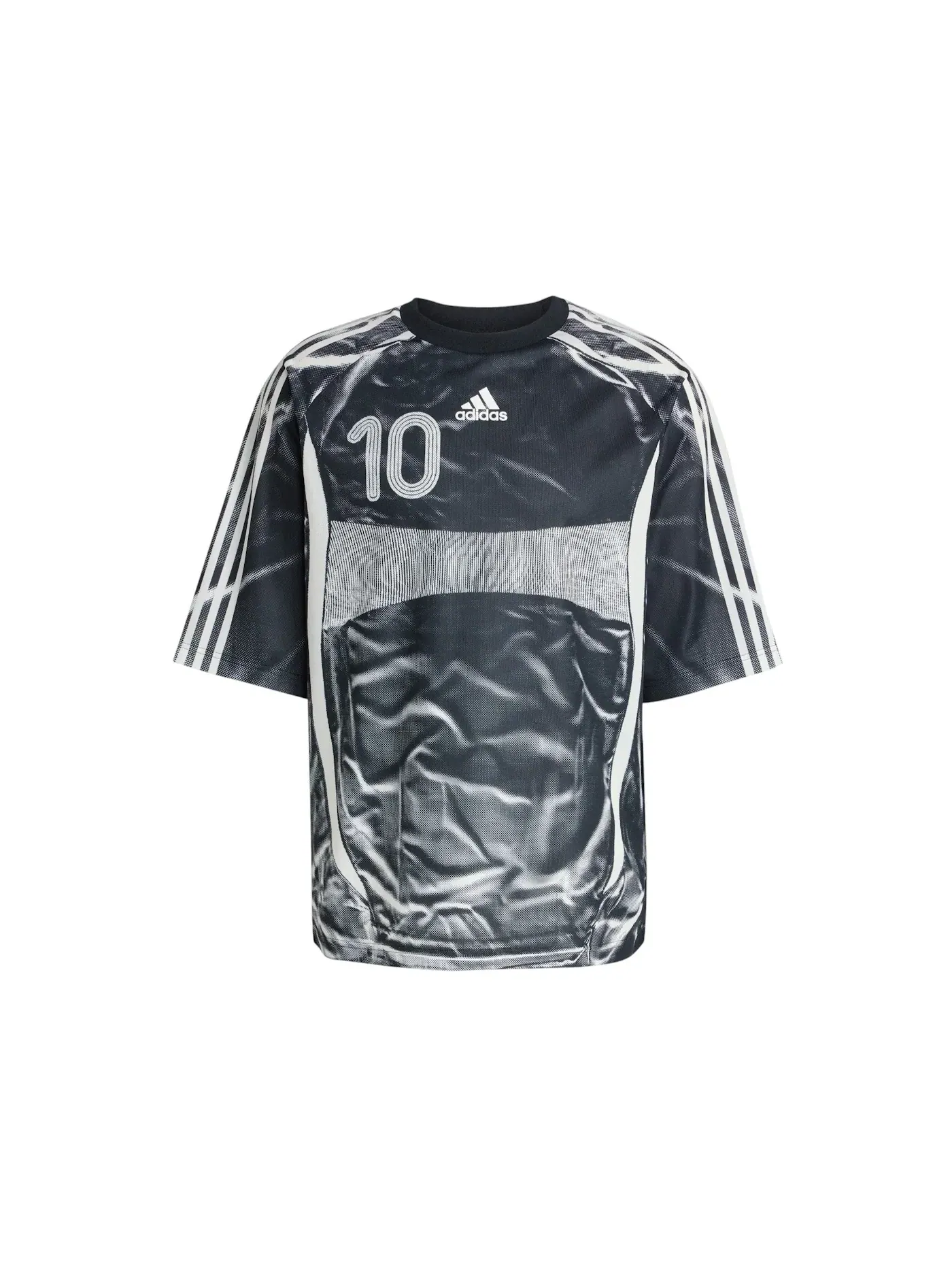 Мужская футболка с принтом Jersey Adidas — изображение 1 из 1, черный