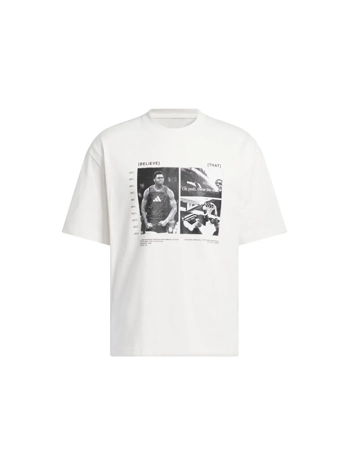 Мужская футболка с логотипом Adidas Tee — изображение 1 из 1, белый