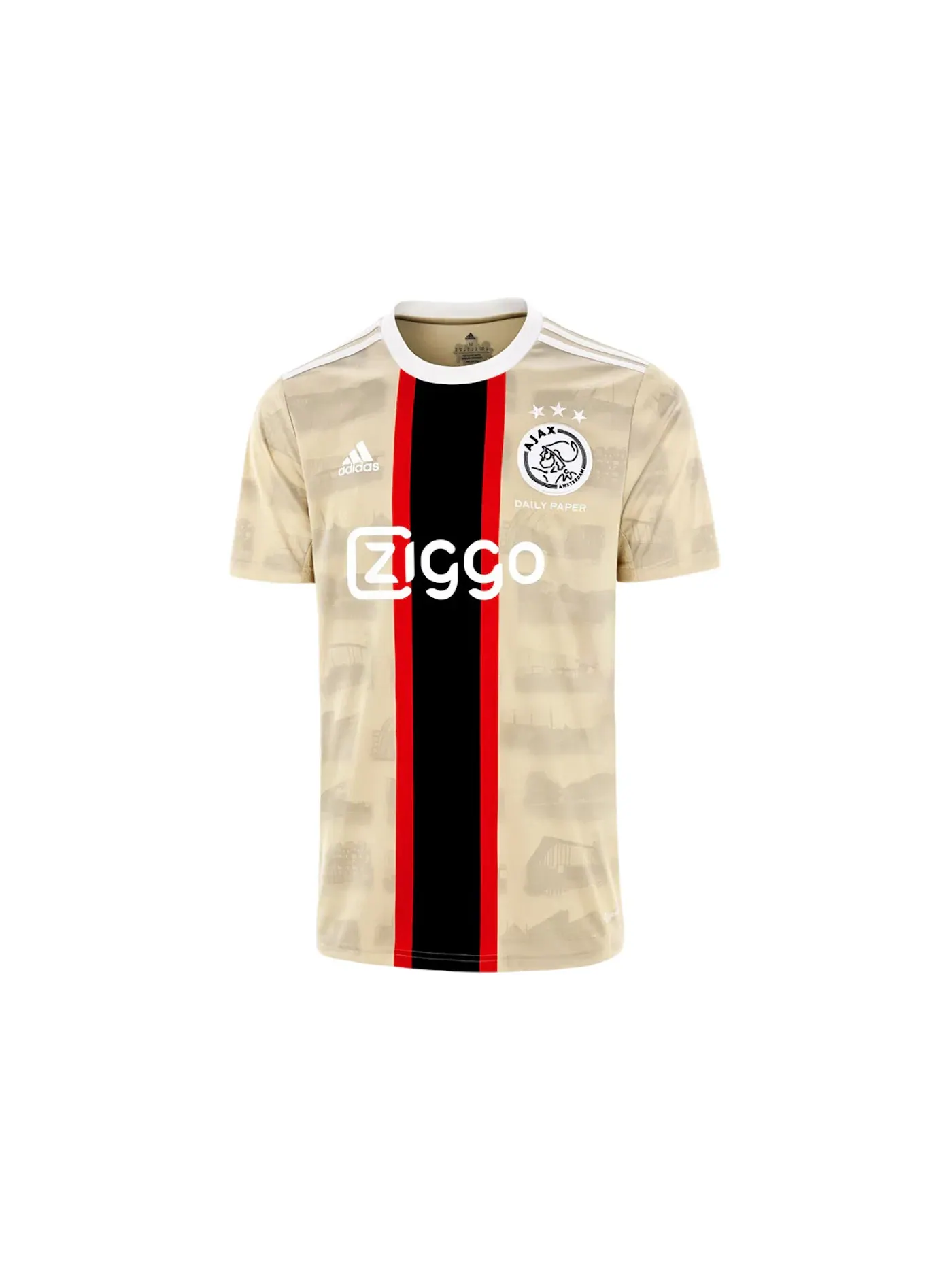 Мужская футболка с принтом Ajax Third 2022-2023 Adidas — изображение 1 из 2, золото