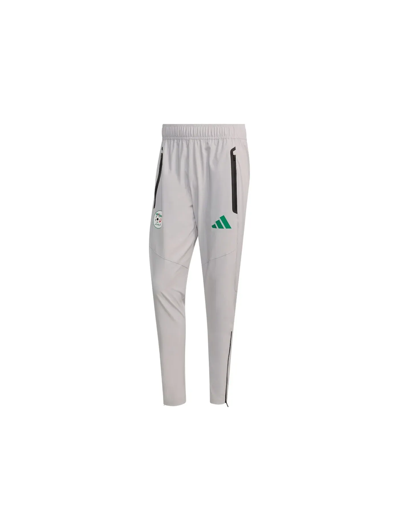 Мужские штаны из футера с принтом Pants Adidas — изображение 1 из 1, светлый серый