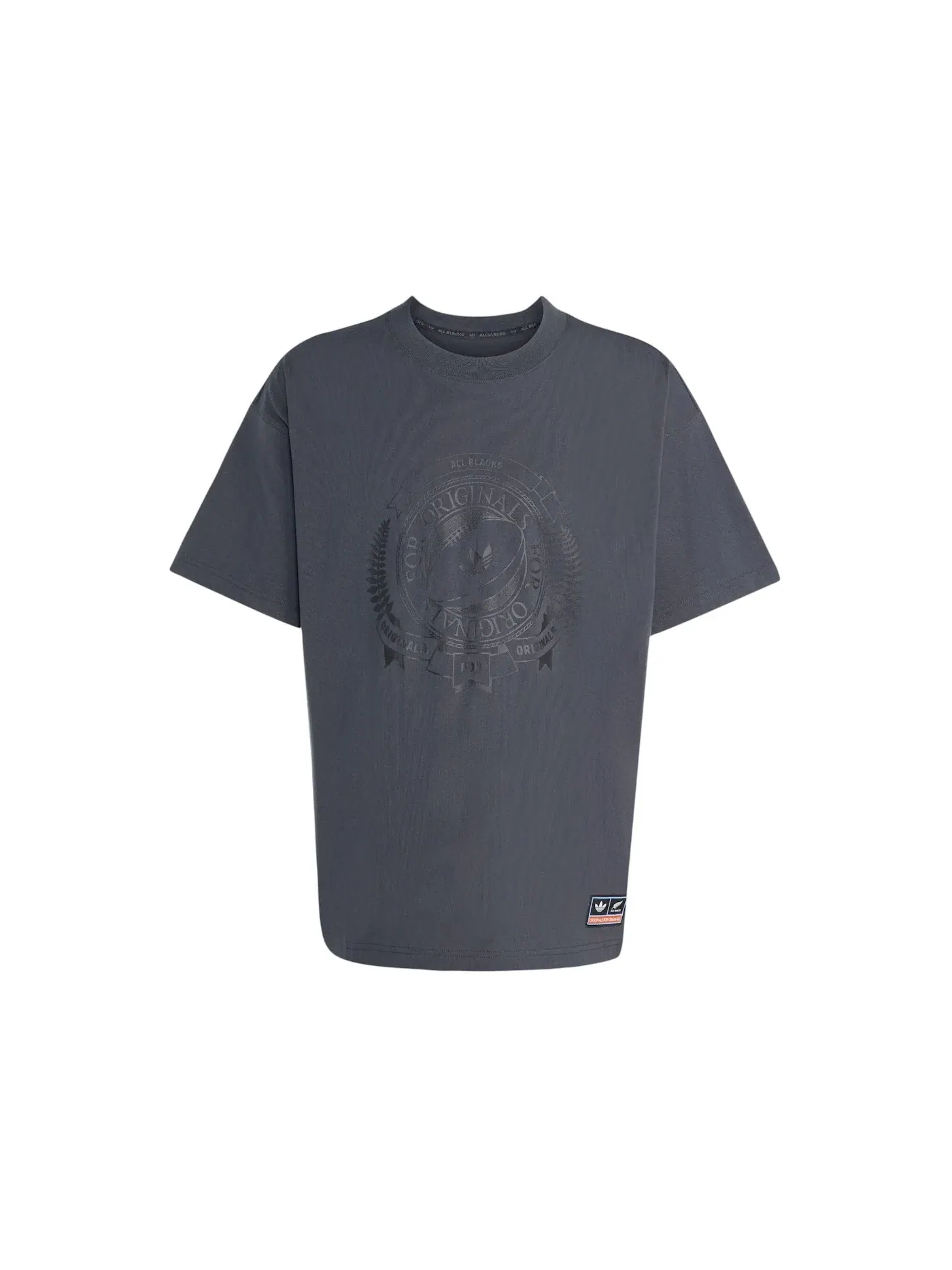 Мужская футболка с принтом Adidas & All Blacks Loose Graphic Tee — изображение 1 из 1, черный