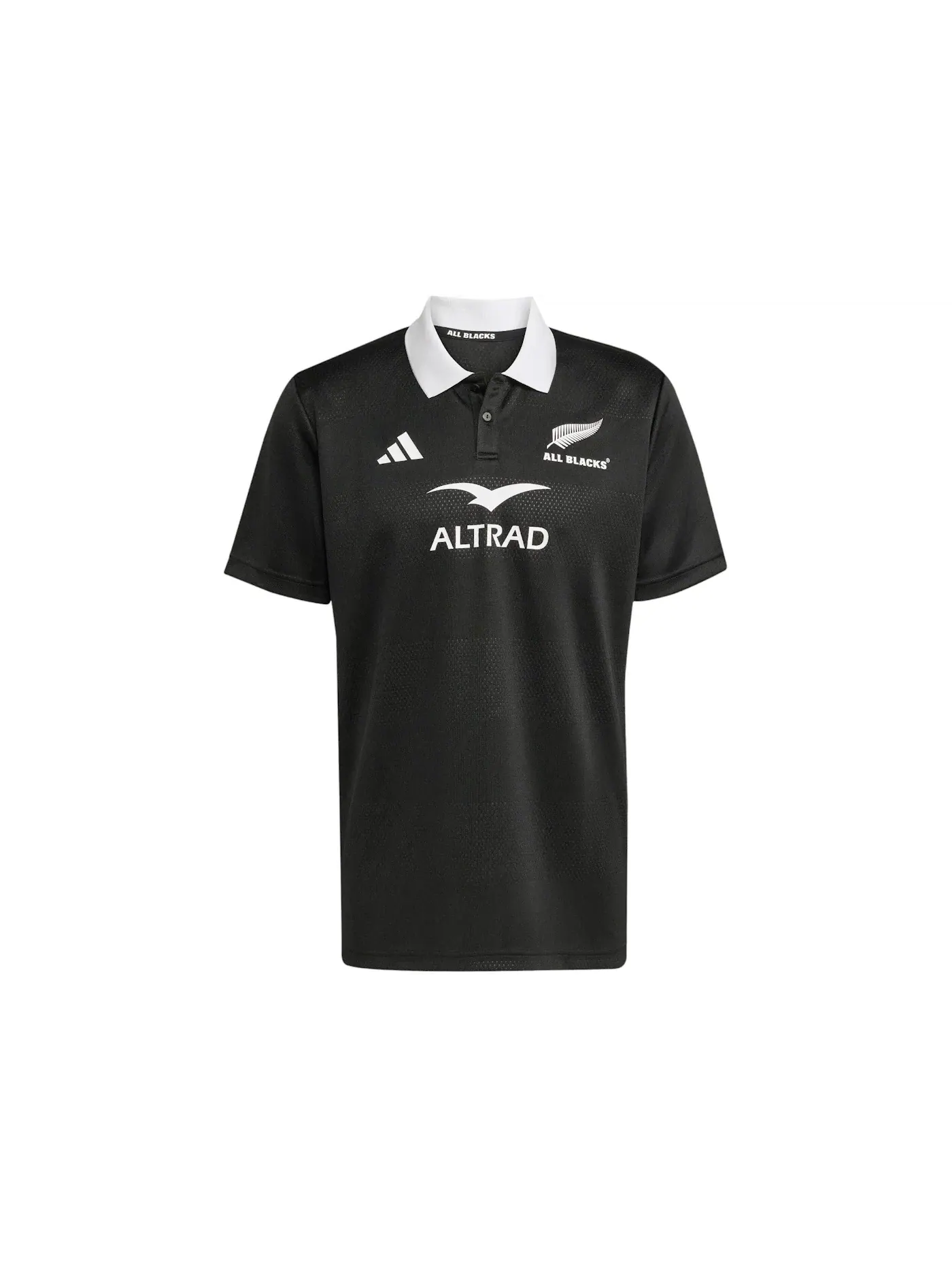 Мужское поло из футера с принтом Shirt Adidas — изображение 1 из 1, черный черный