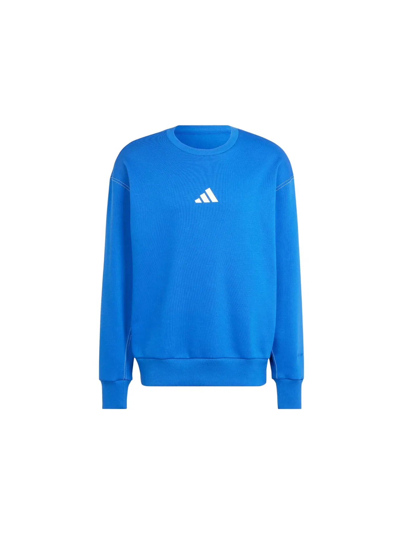 Мужской свитшот с принтом Adidas All Szn Fleece Graphic — изображение 1 из 1, синий белый