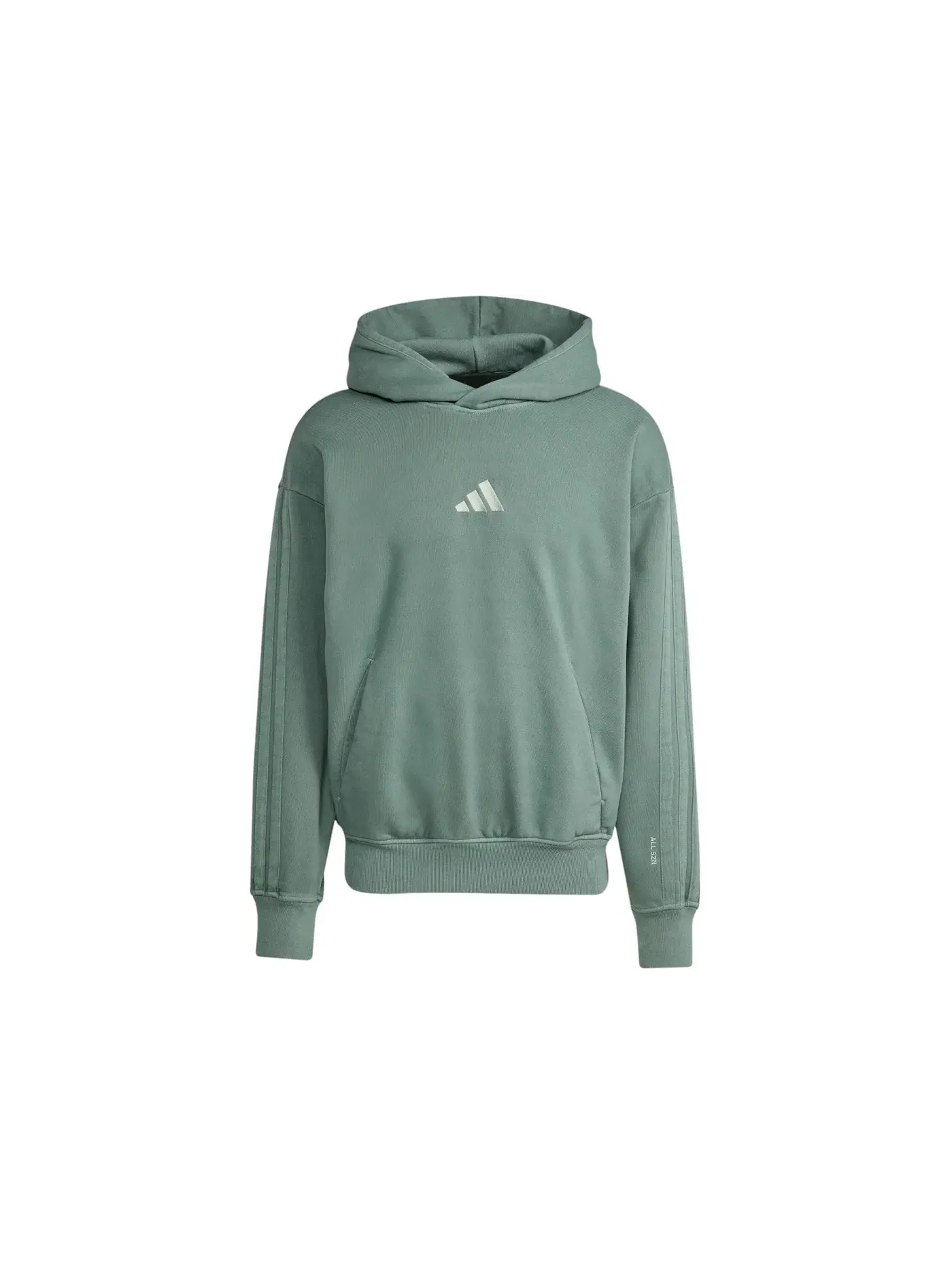 Мужская худи с принтом All Szn Fleece Washed Hoodie Adidas, Aurora Ivy — изображение 1 из 1