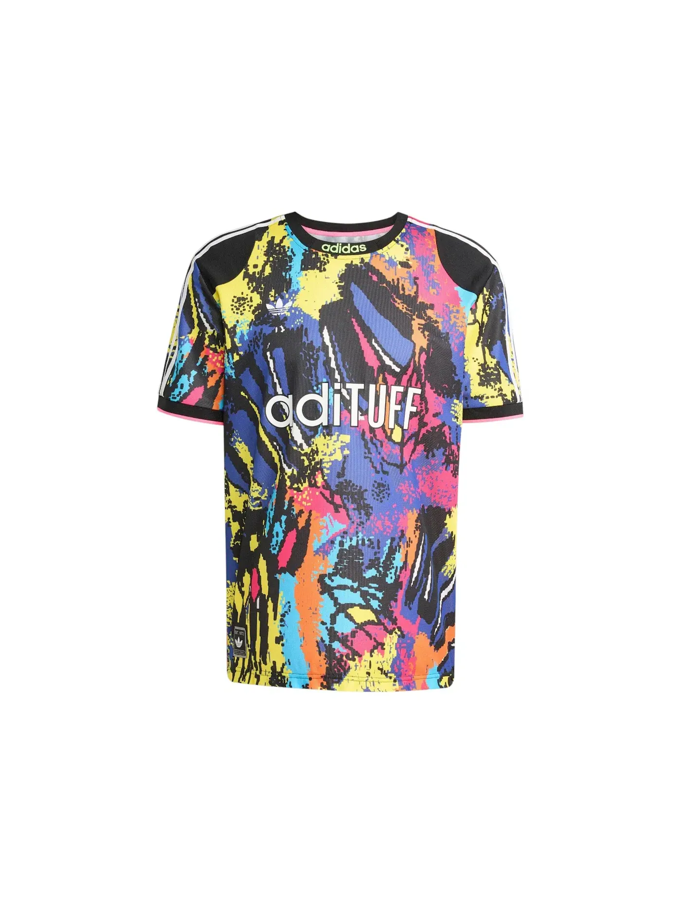 Мужская футболка с длинным рукавом Jersey Adidas — изображение 1 из 1, мульти яркий желтый