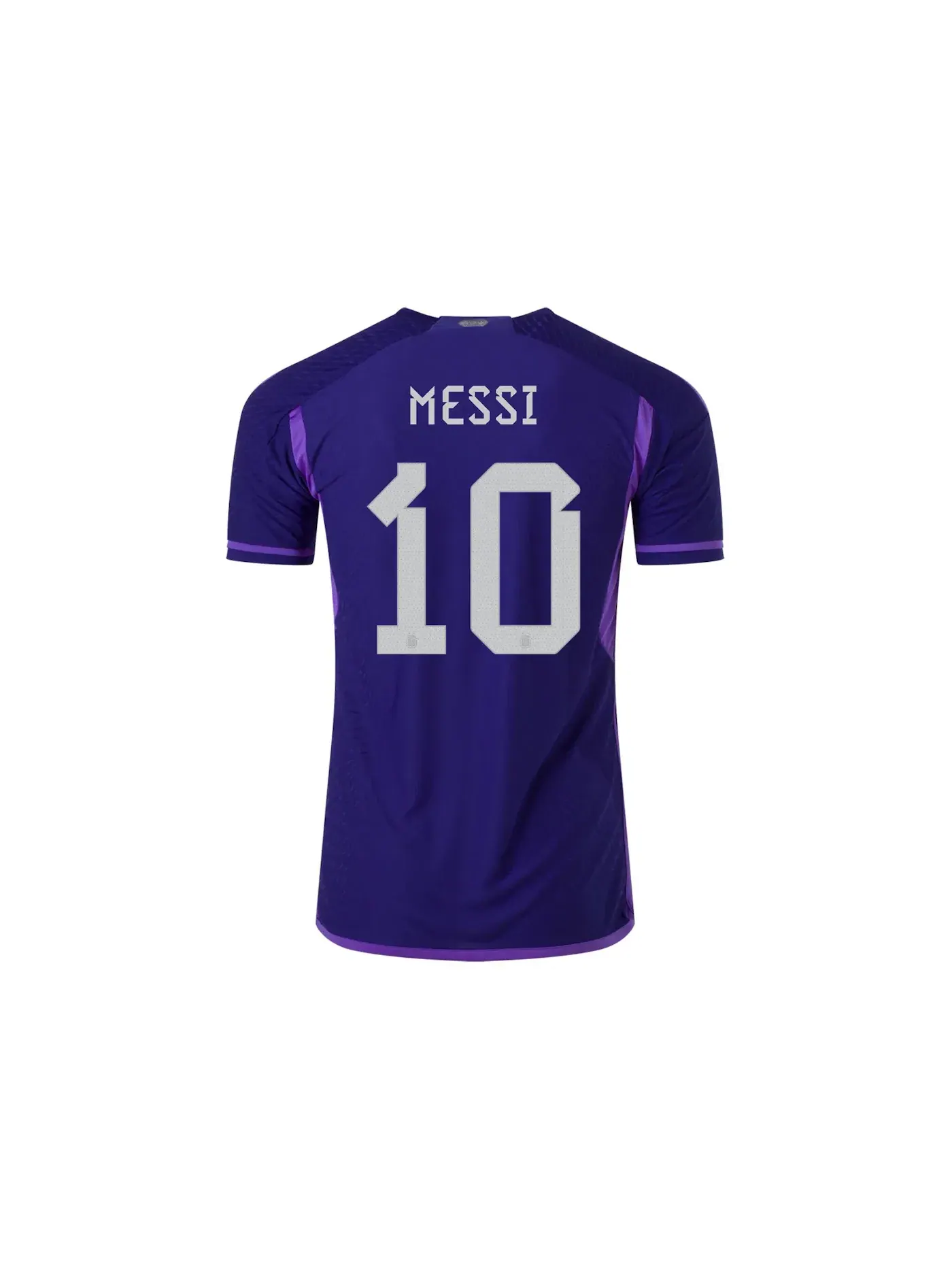 Мужская футбольная джерси с принтом Adidas Argentina 2022-23 Messi Away Jersey — изображение 2 из 2, индиго/фиолетовый
