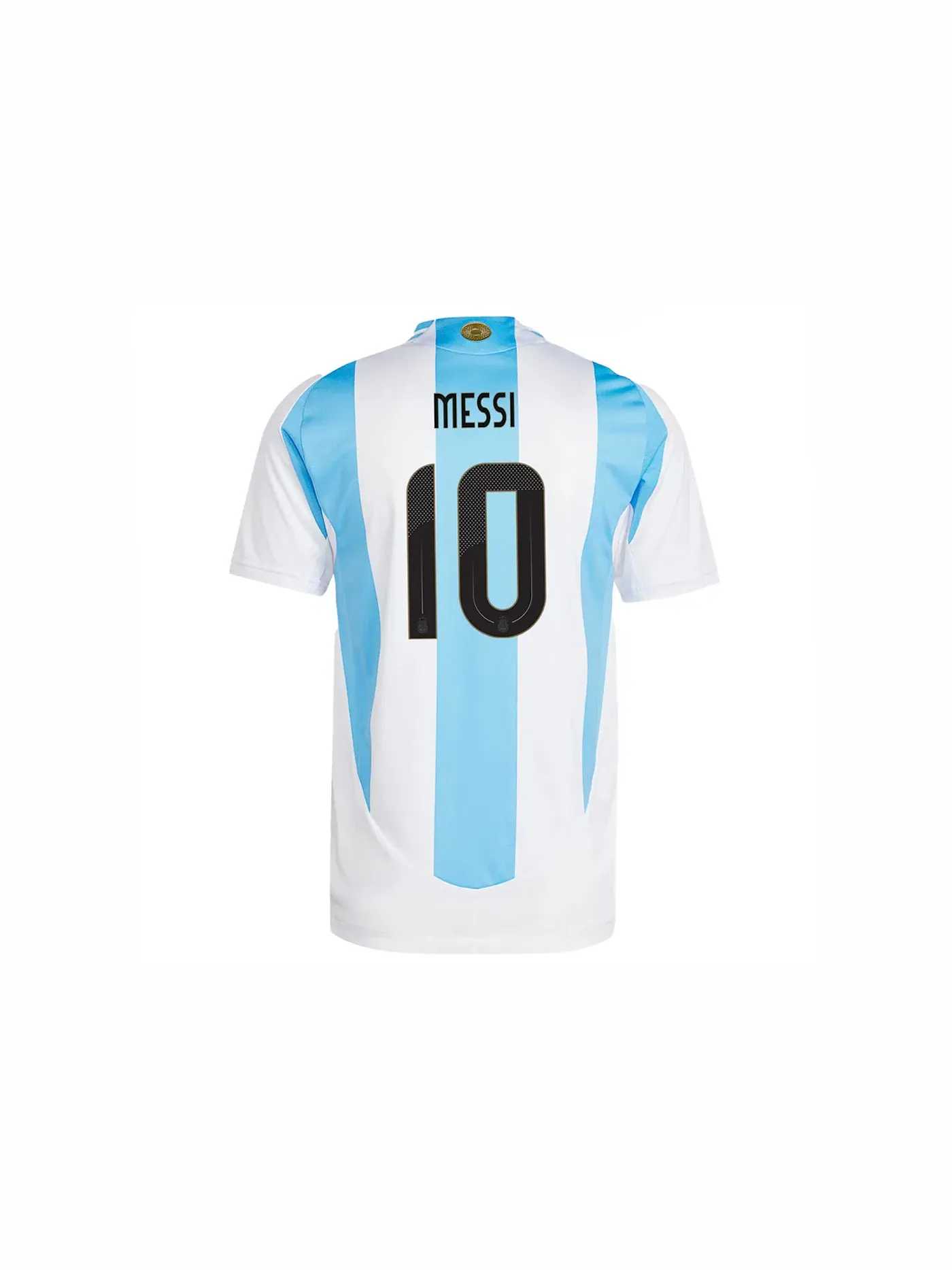 Мужская футболка с длинным рукавом Argentina 2024 Home Authentic Messi Jersey Adidas — изображение 2 из 2, белый/синий