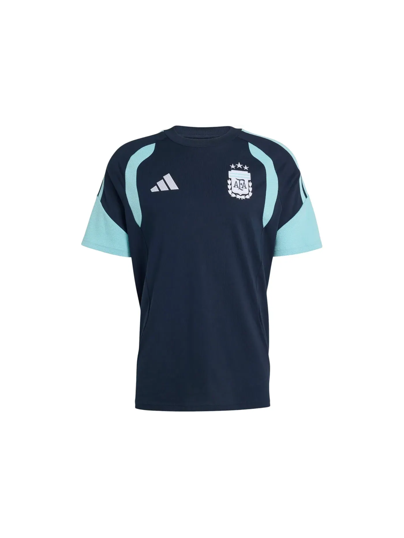 Мужская футболка с принтом Adidas Argentina 2026 Tiro Sweat Tee — изображение 1 из 1, темно-синий