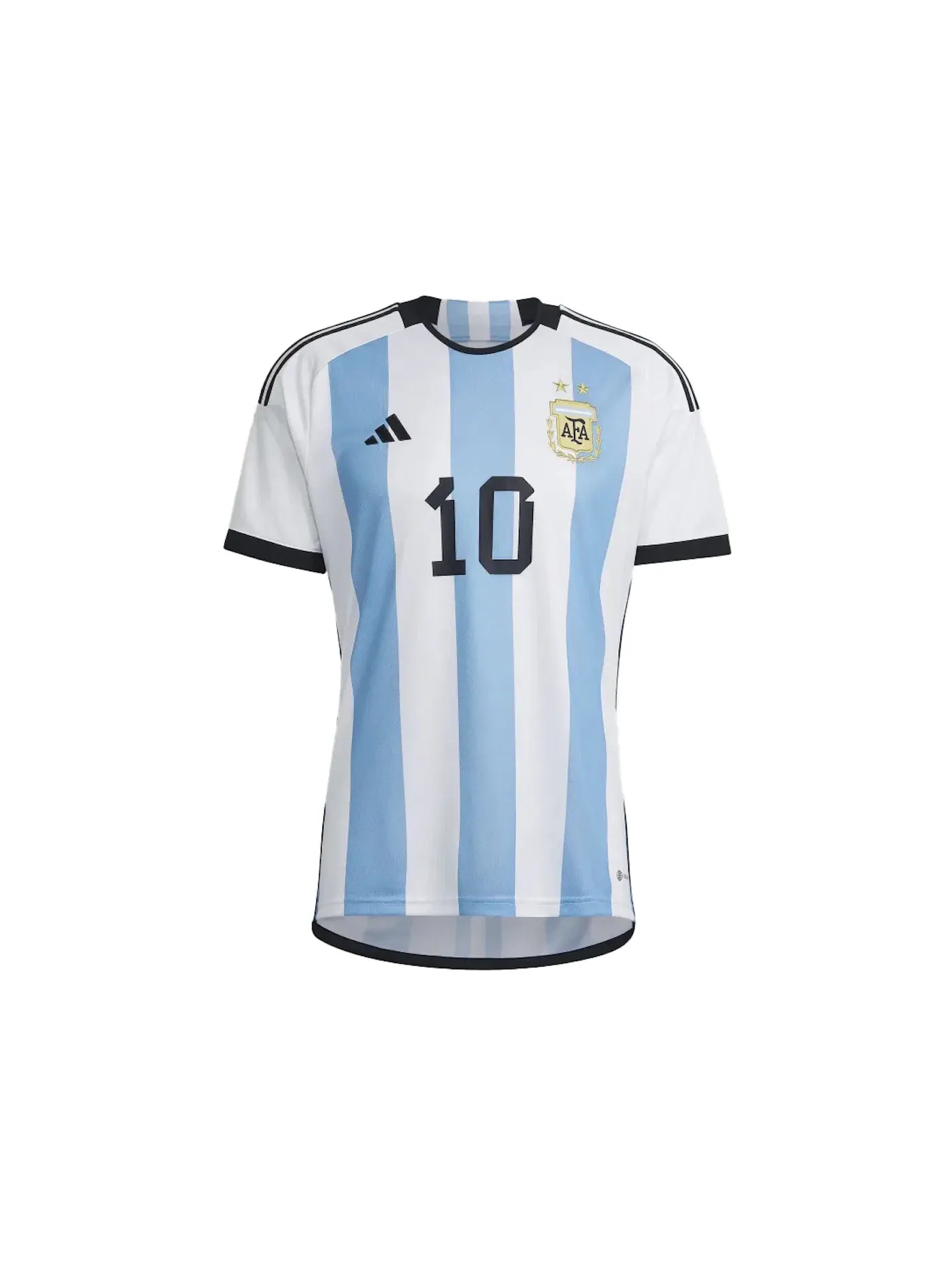 Мужская футболка с принтом Argentina 22 Messi Home Jersey Adidas — изображение 1 из 2, белый/светлый синий