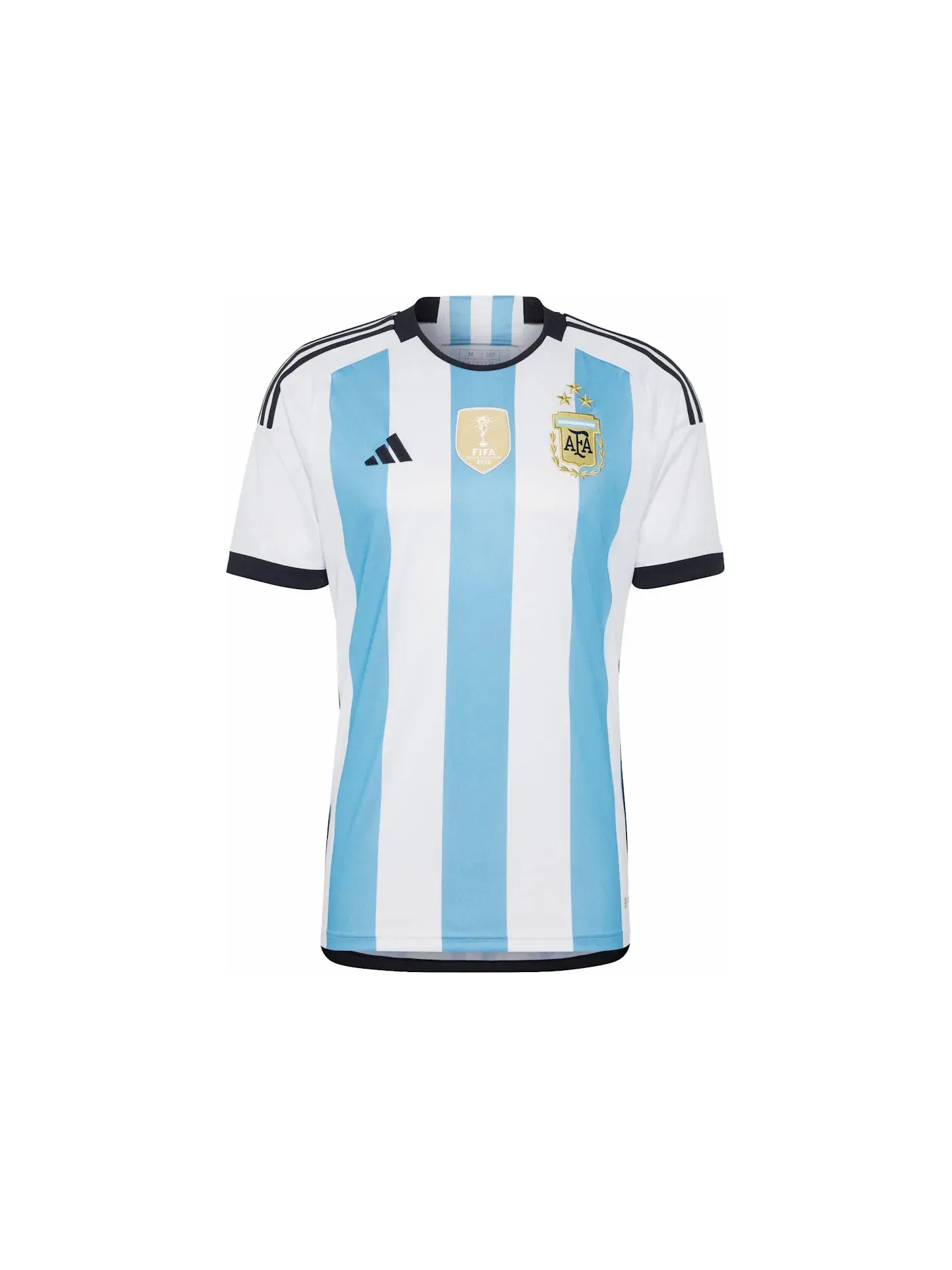 Мужская футбольная футболка с принтом Adidas Argentina 23/23 Winners Home Jersey — изображение 1 из 2, белый/светлый синий