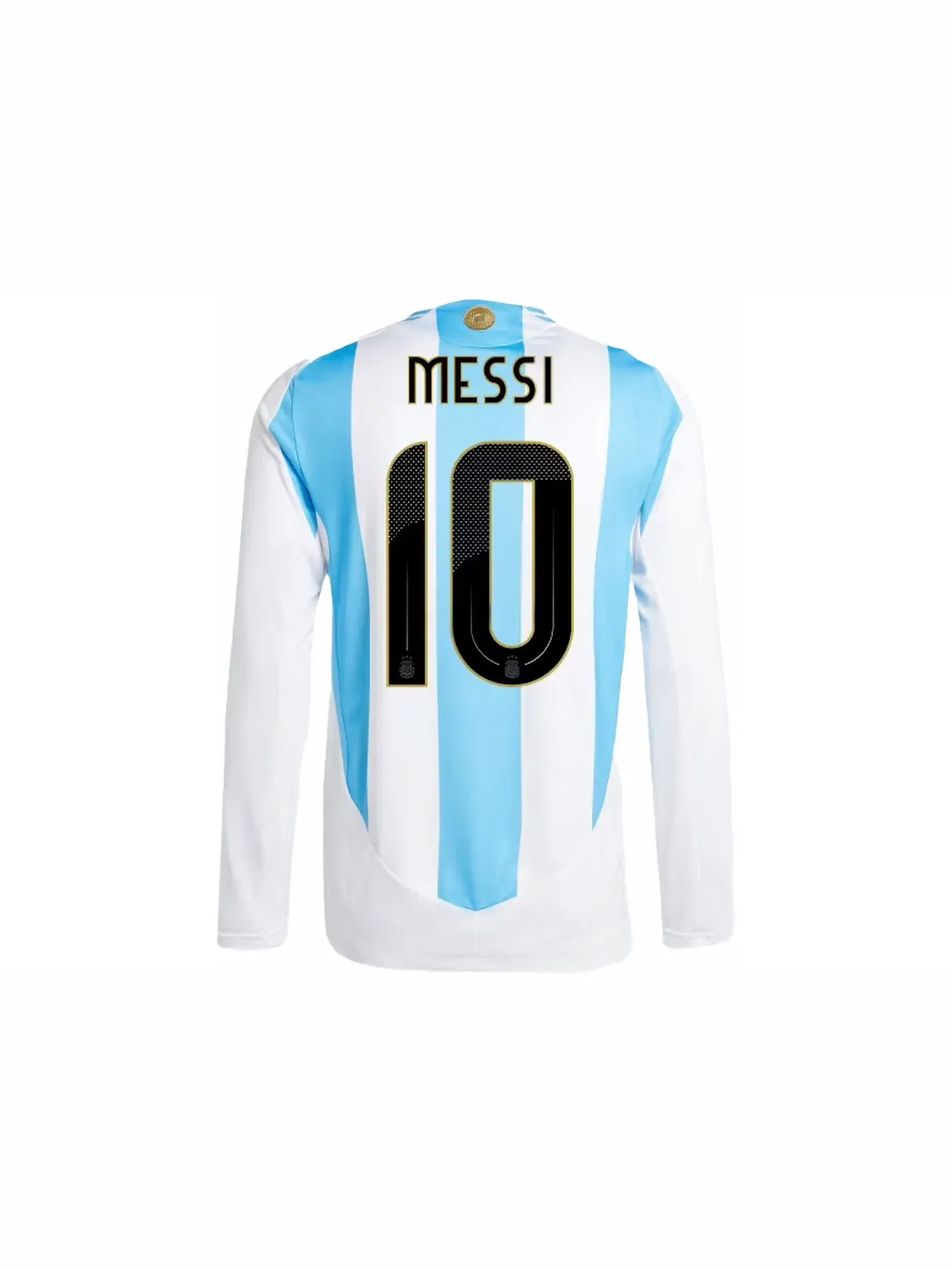 Мужская футбольная футболка с длинным рукавом Jersey Adidas — изображение 2 из 2, белый/синий