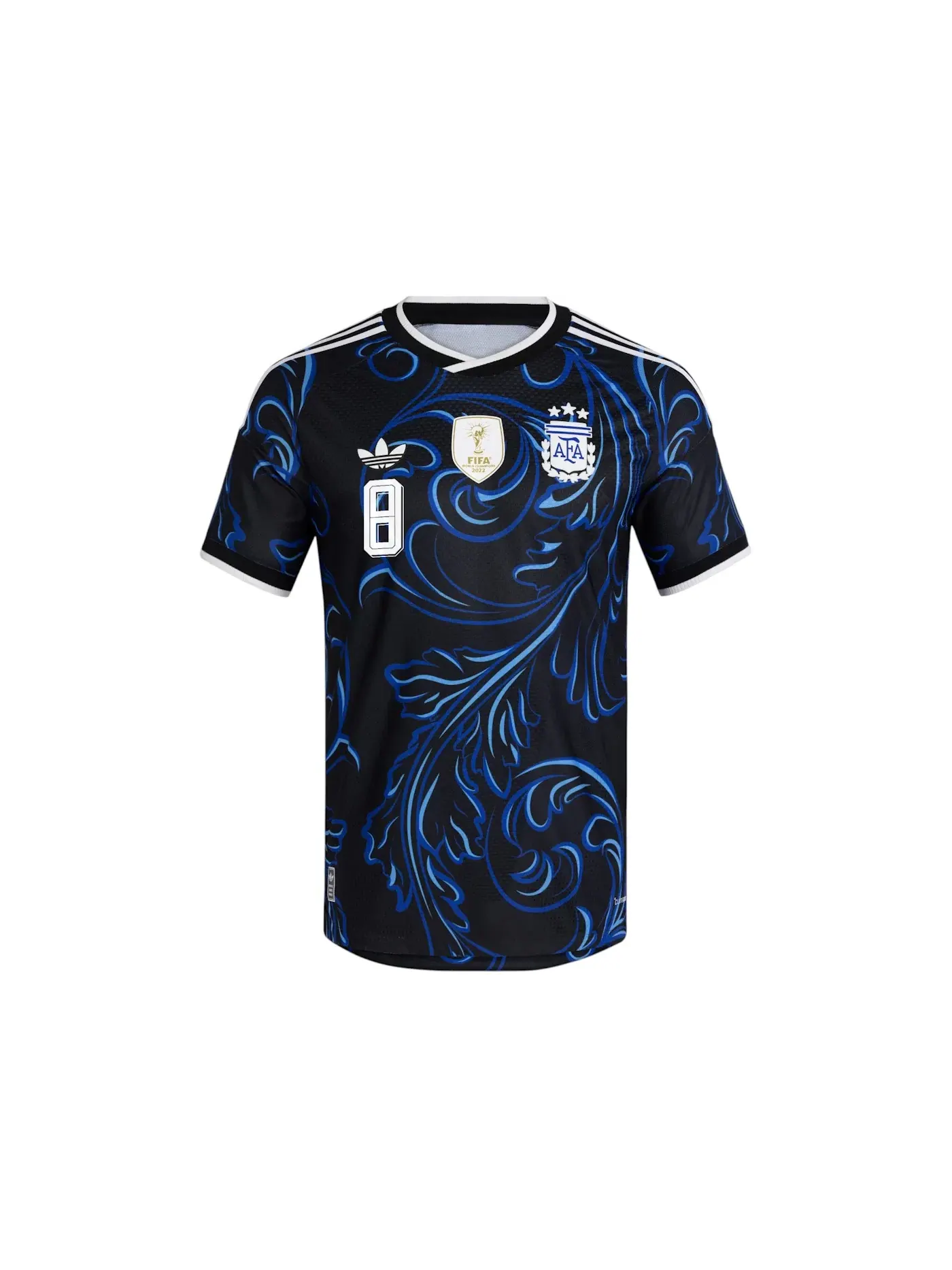 Мужская футбольная джерси с длинным рукавом Jersey Adidas — изображение 1 из 1, черный/синий/синий