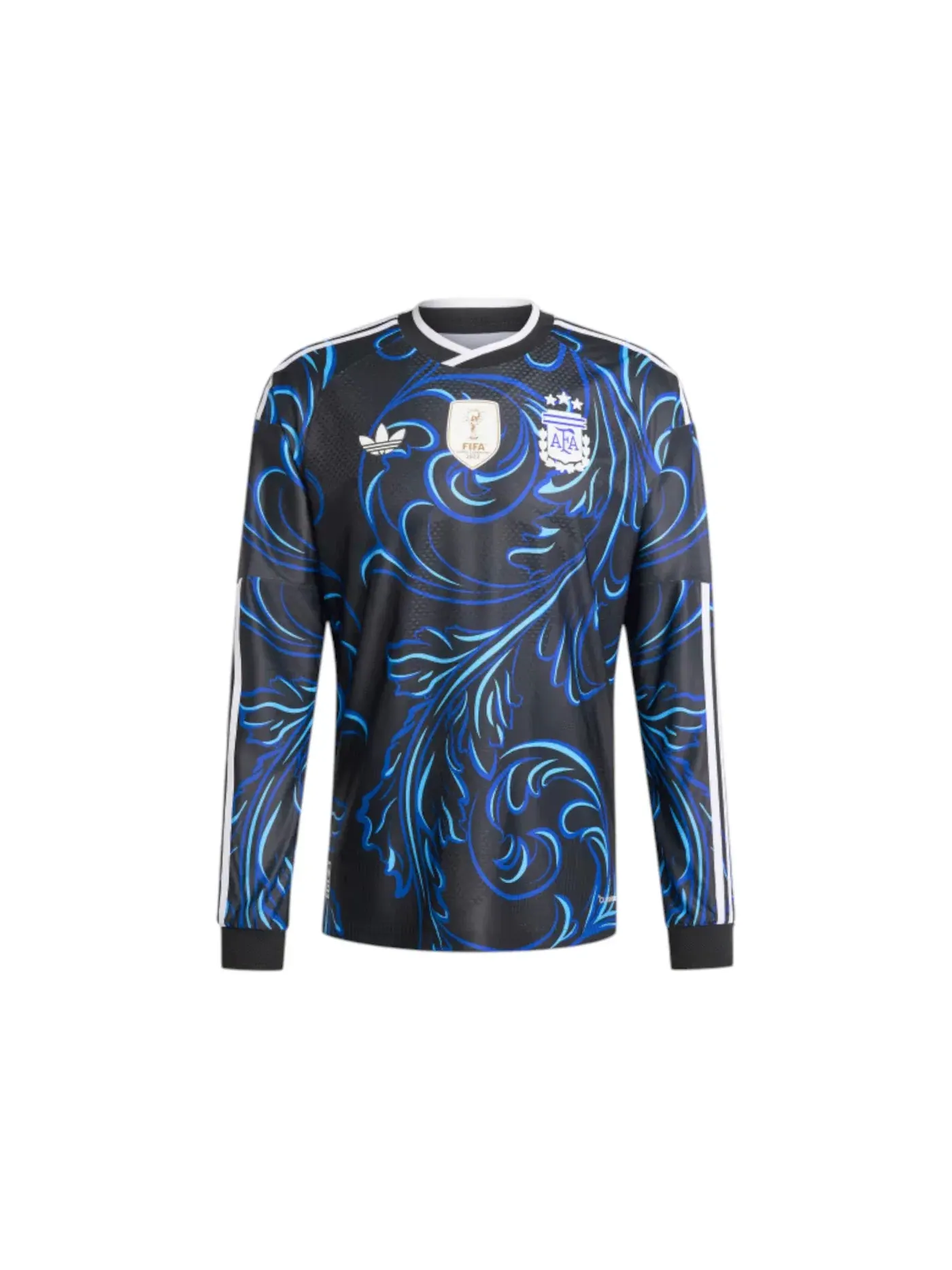 Мужская футболка с длинным рукавом Jersey Adidas — изображение 1 из 2, черный/синий/синий