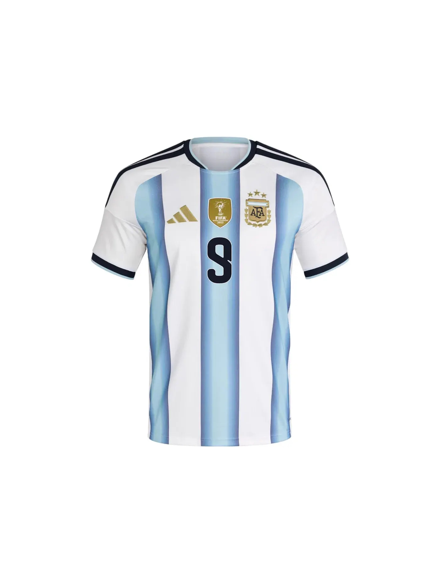 Мужская футбольная футболка с длинным рукавом Alvarez Jersey Adidas — изображение 1 из 1, белый синий