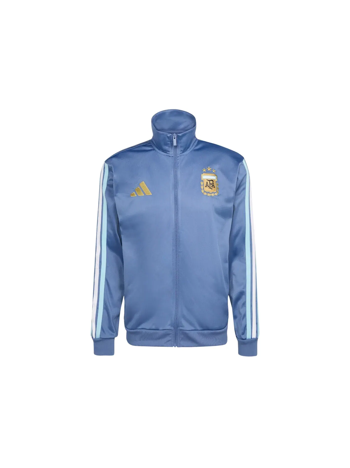 Мужская куртка-олимпийка с длинным рукавом Adidas — изображение 1 из 1, синий