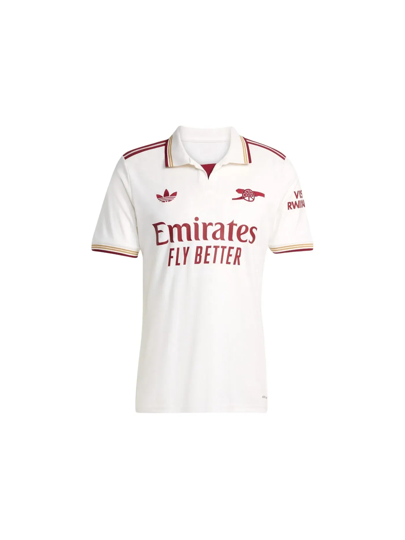 Мужская футбольная футболка с длинным рукавом Jersey Adidas — изображение 1 из 1, белый бордовый