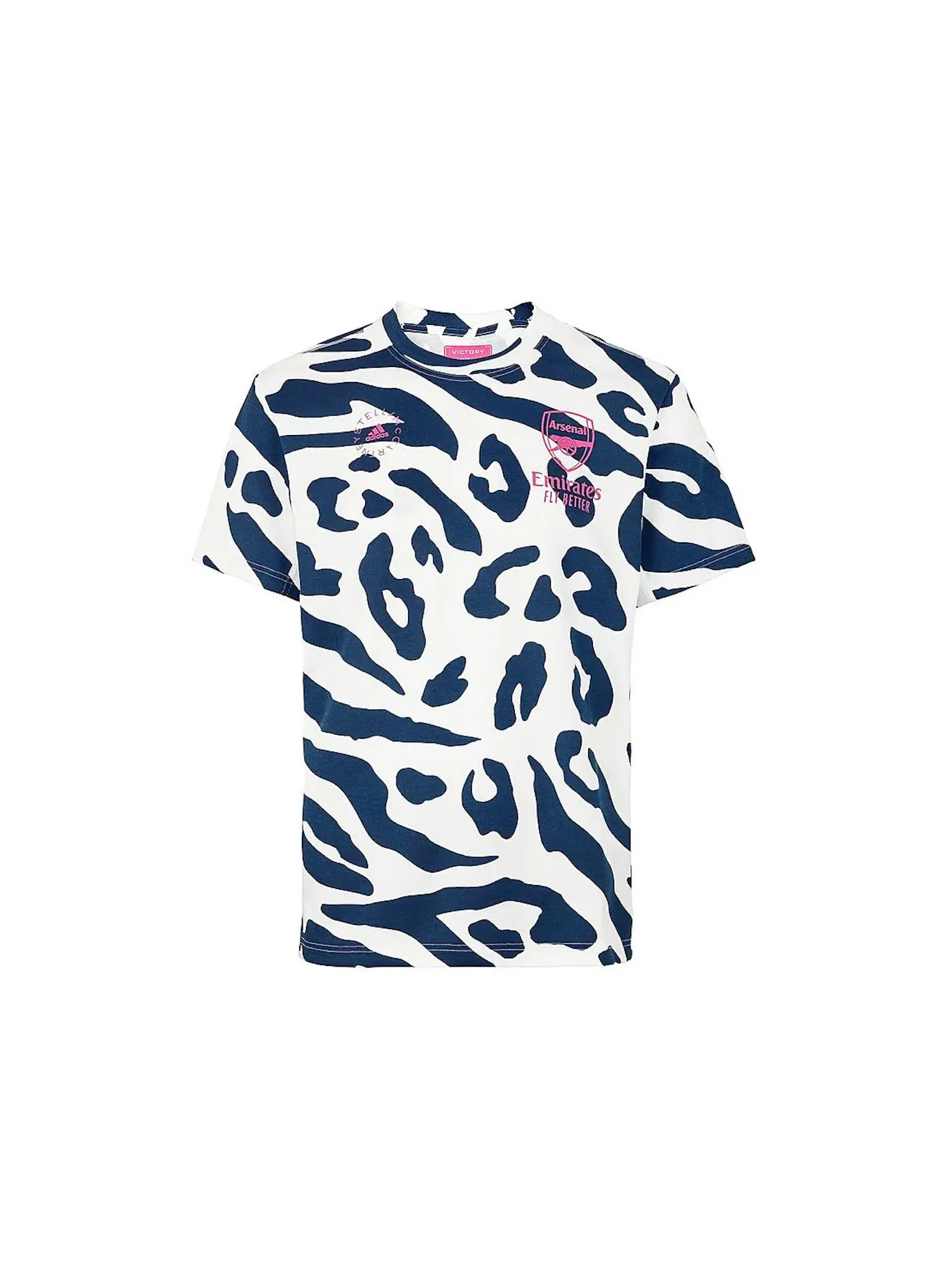 Мужская футболка с длинным рукавом Adidas Arsenal by Stella McCartney — изображение 1 из 1, белый/синий