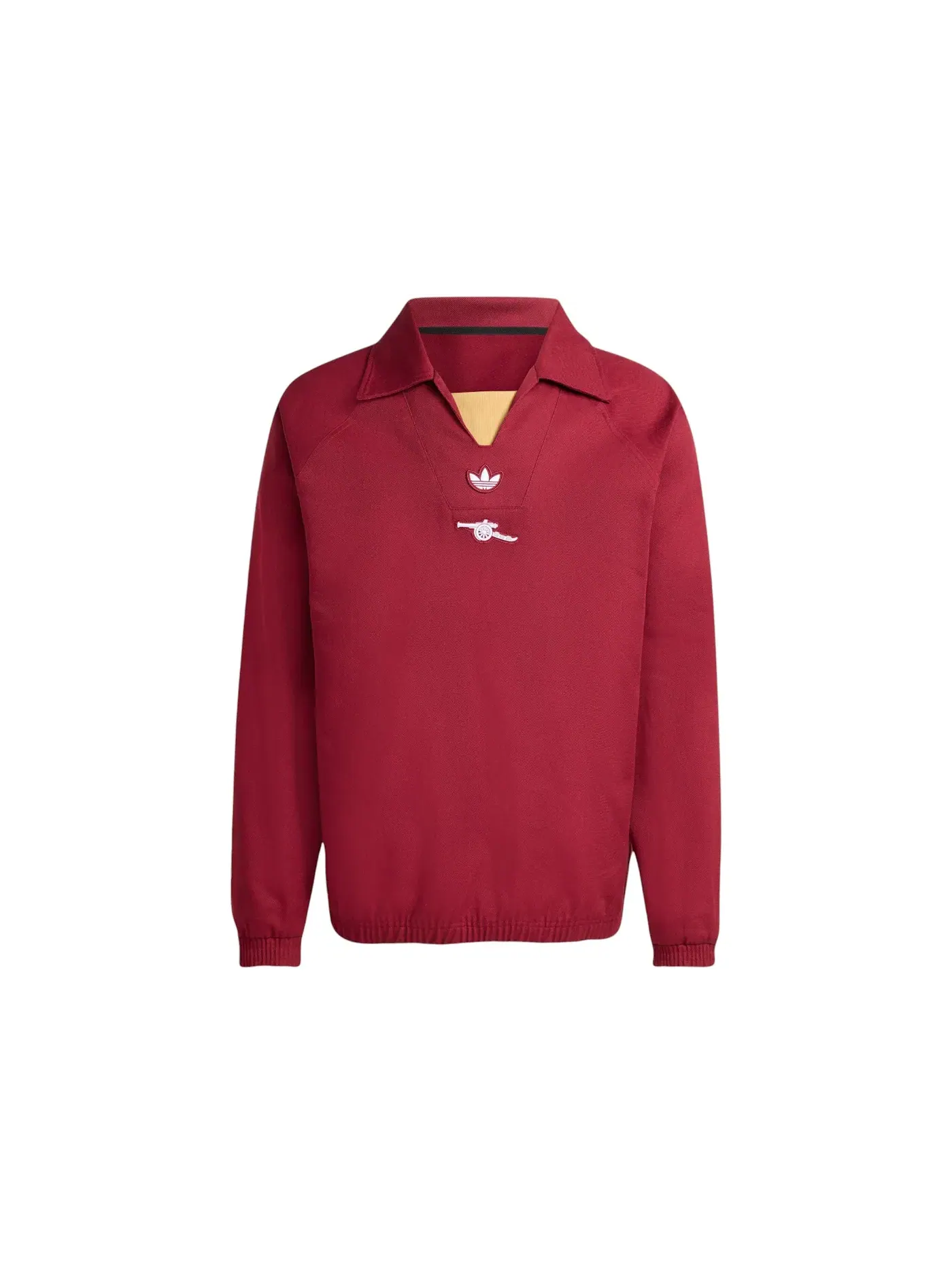 Мужской свитшот с принтом Adidas Arsenal Terrace Icons Drill Sweatshirt Team Coll Burgundy — изображение 1 из 1, бордовый