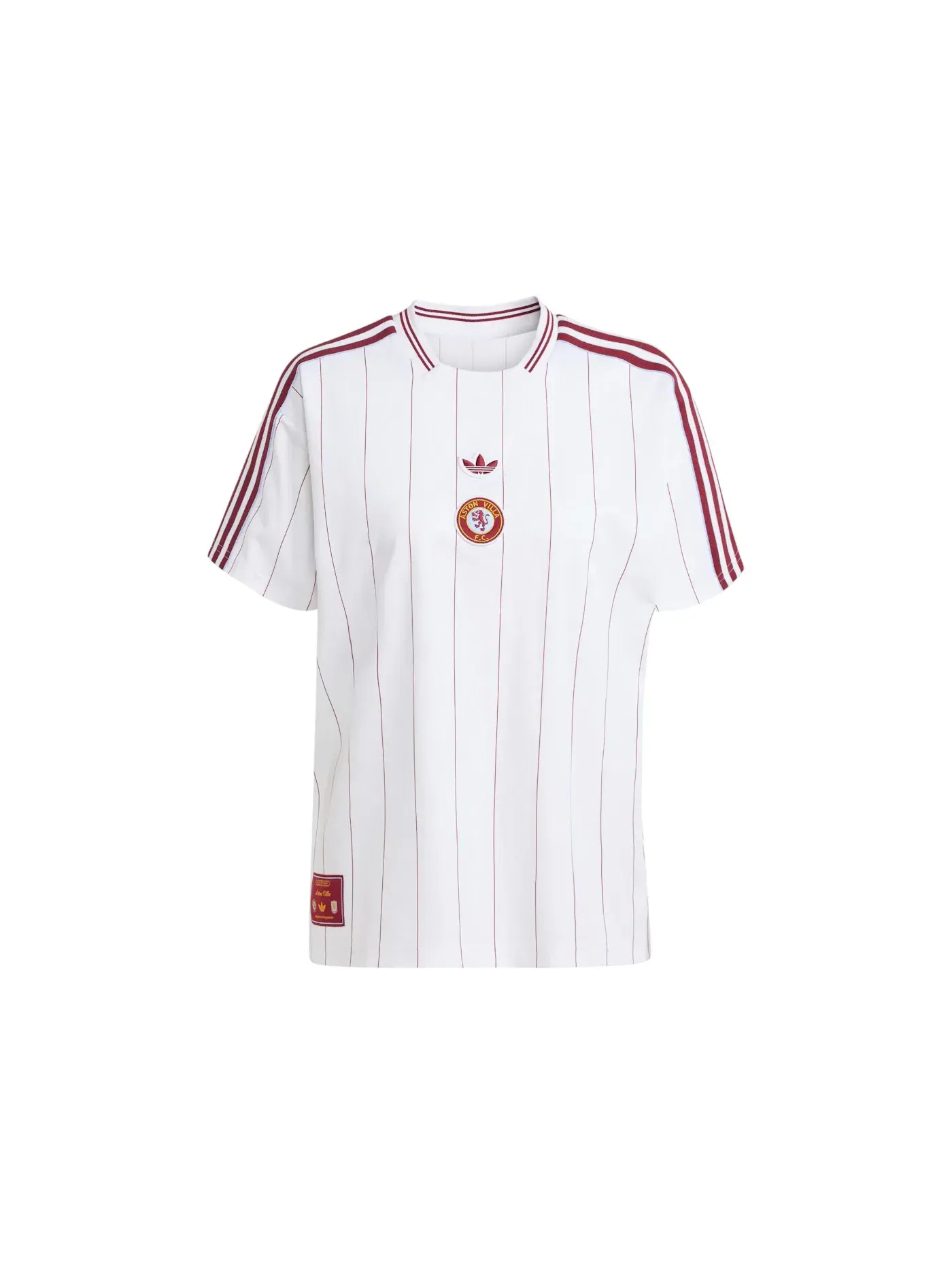 Мужская футбольная джерси с длинным рукавом Adidas Aston Villa FC Terrace Icons Jersey — изображение 1 из 1, белый