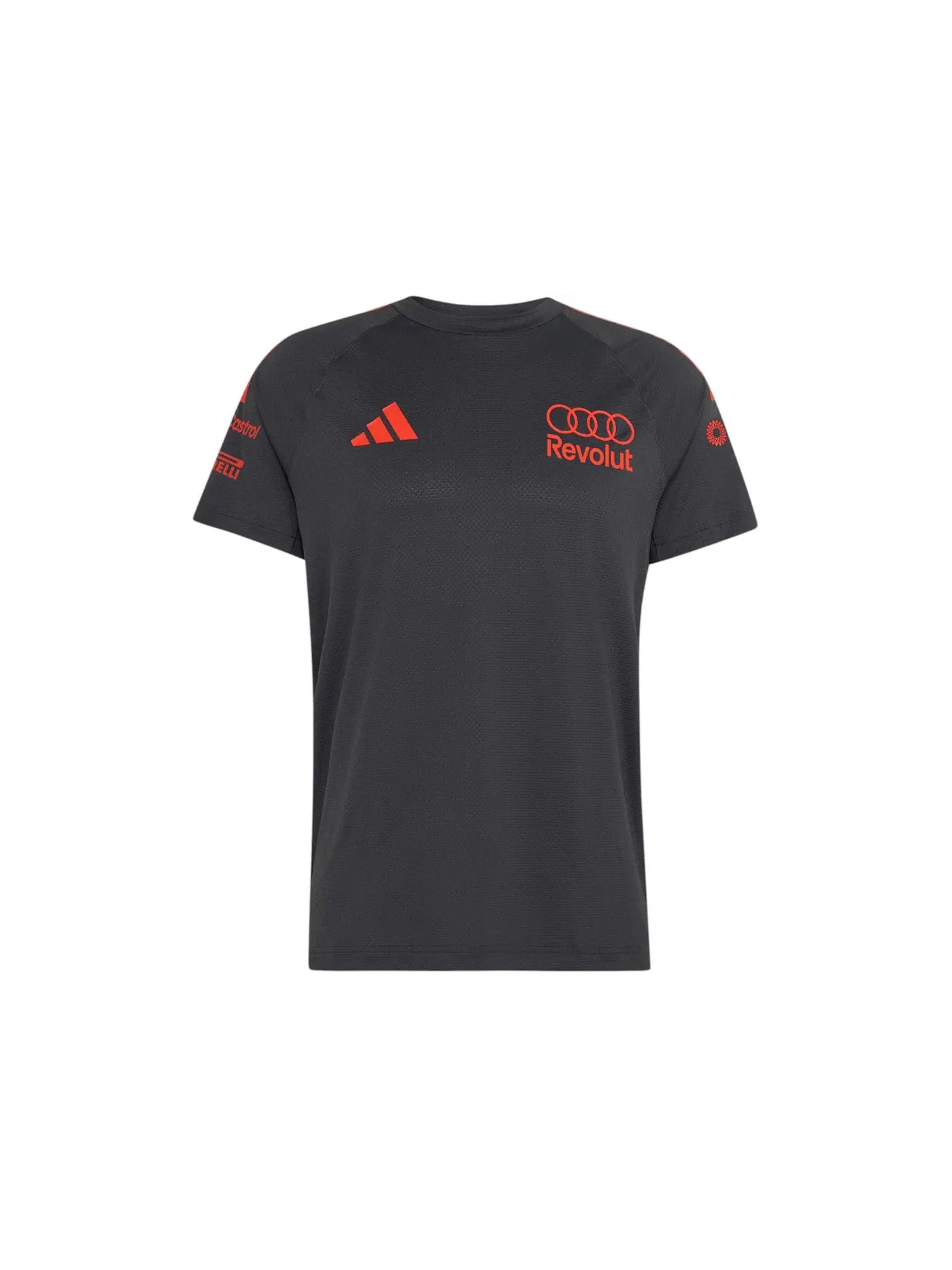 Мужская джерси Audi Revolut F1 Team Mechanics Adidas — изображение 1 из 1, черный/-красный