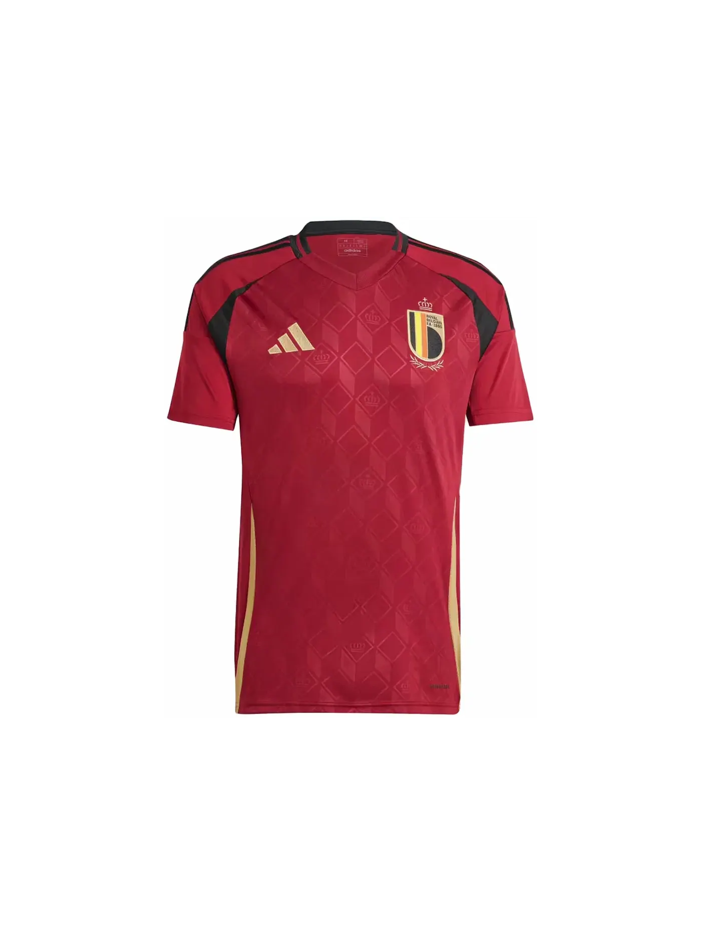 Мужская футбольная футболка с принтом Jersey Adidas — изображение 1 из 2, бордовый
