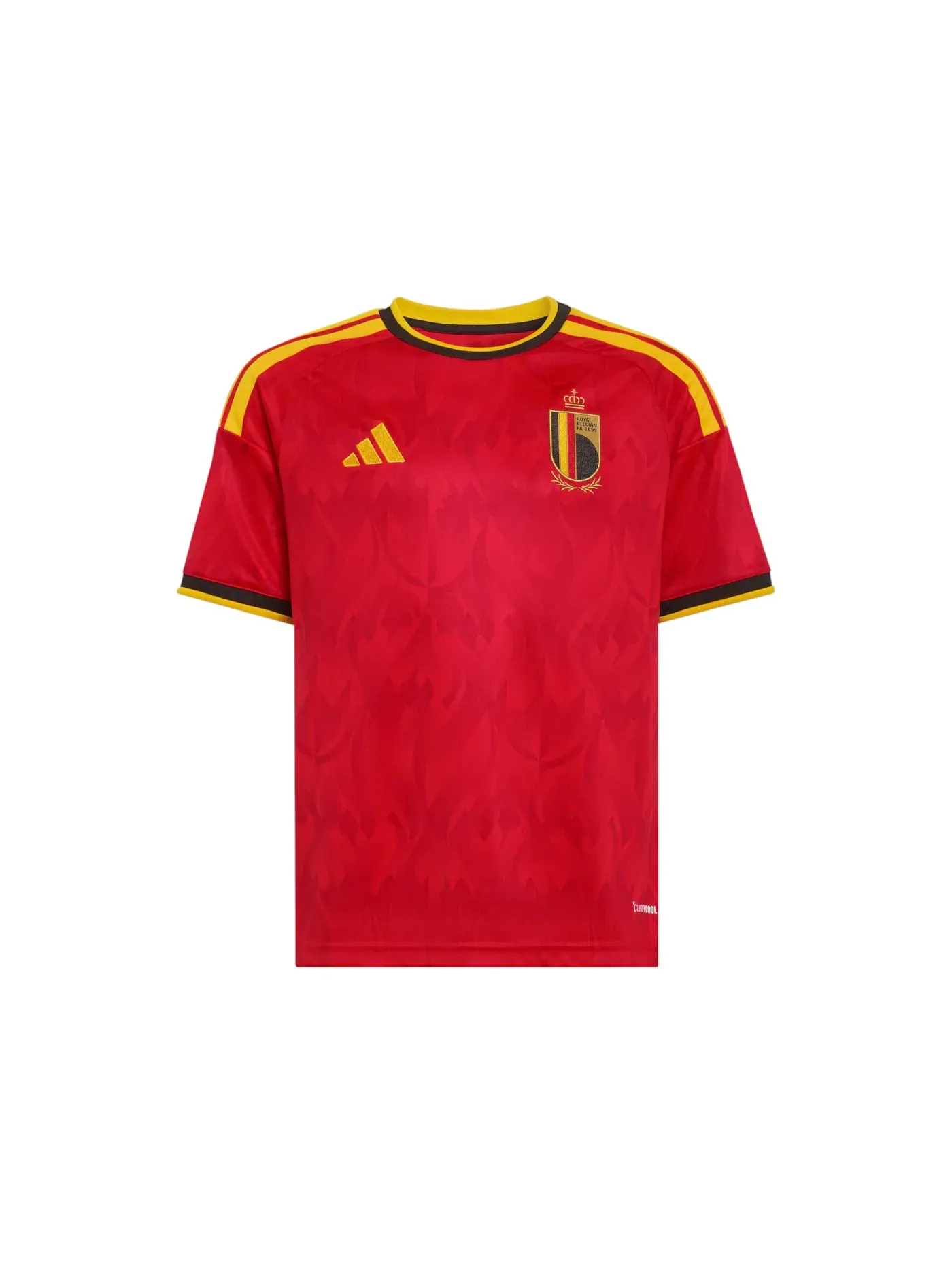 Детская футболка с длинным рукавом Jersey Adidas — изображение 1 из 1, красный золотистый